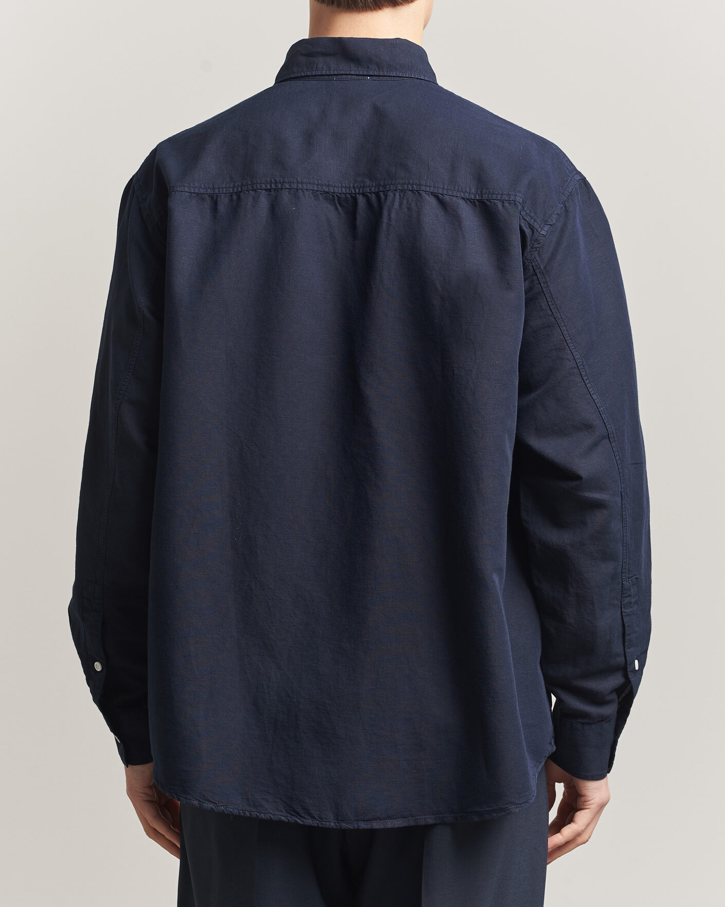 Herr | Skjortor | Filippa K | Relaxed Cotton/Linen Shirt Navy