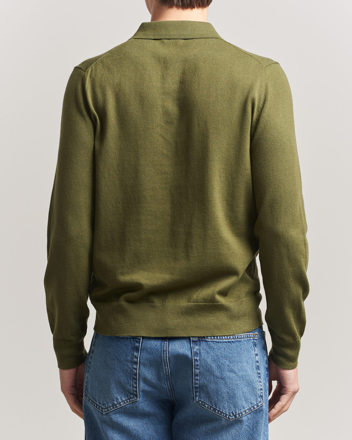 Herr | Tröjor | Filippa K | Knitted Polo Shirt Laurel Green