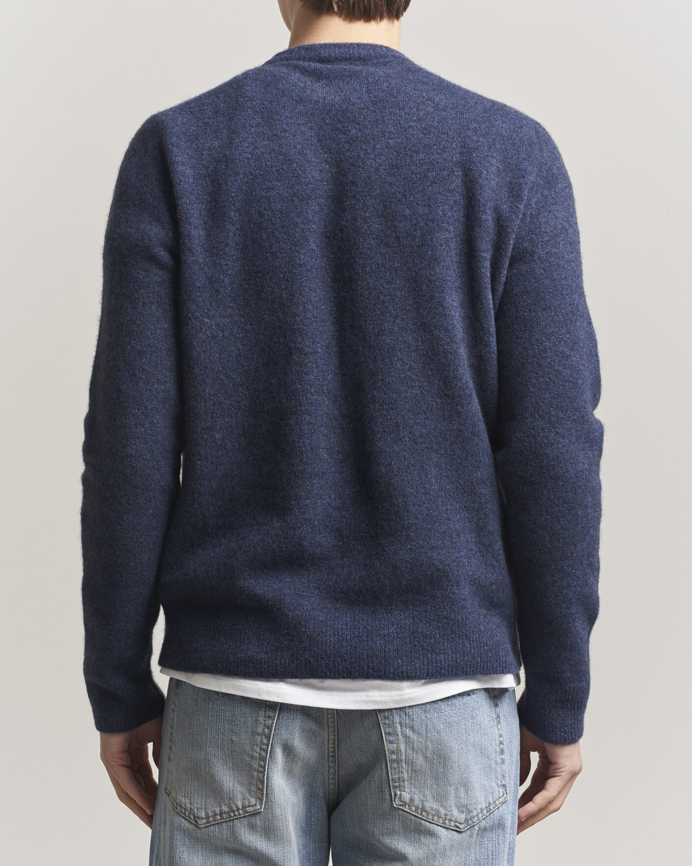 Herr | Tröjor | Filippa K | Yak Knitted Sweater Night Teal