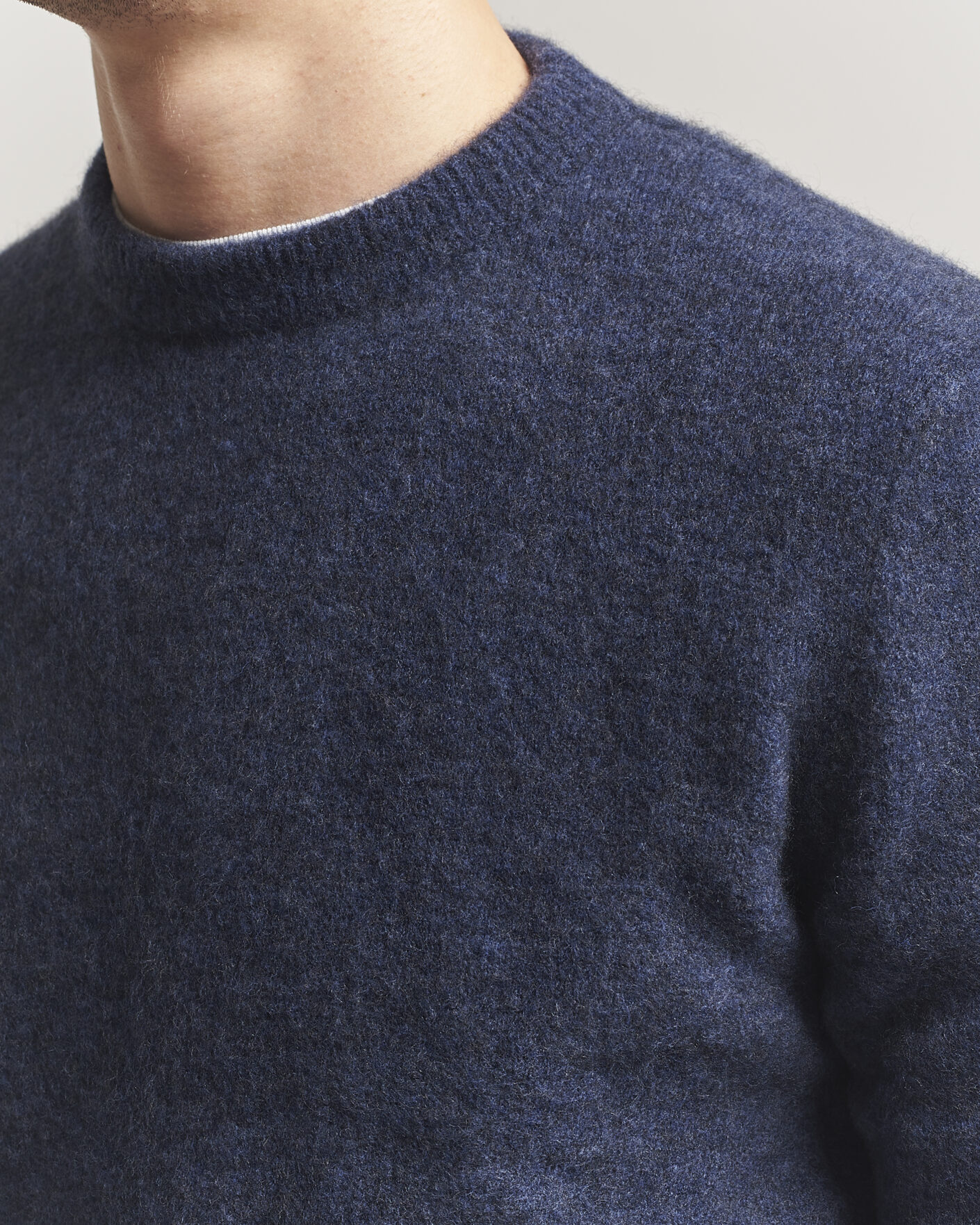 Herr | Tröjor | Filippa K | Yak Knitted Sweater Night Teal