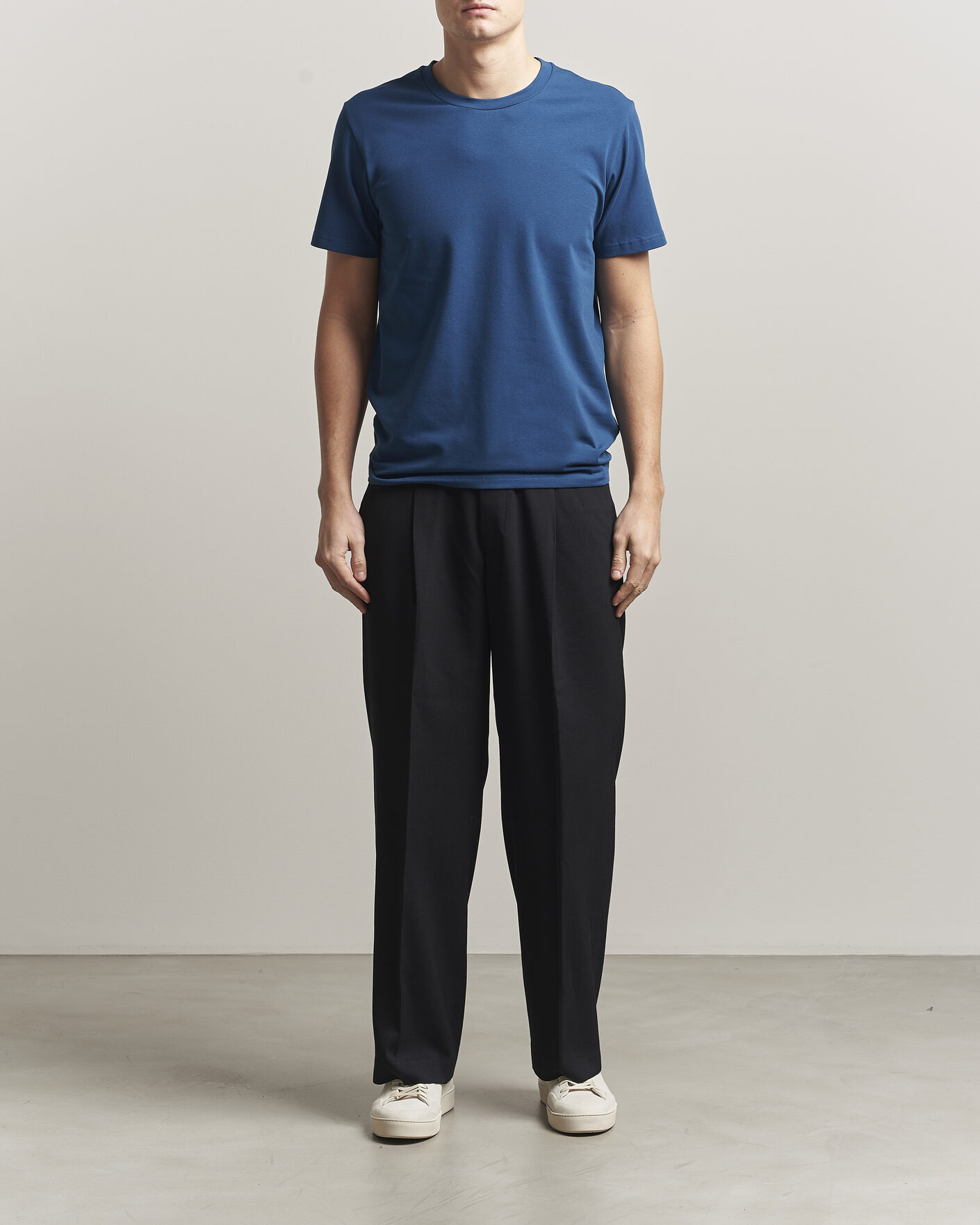 Herr | T-Shirts | Filippa K | Soft Lycra T-Shirt Night Teal