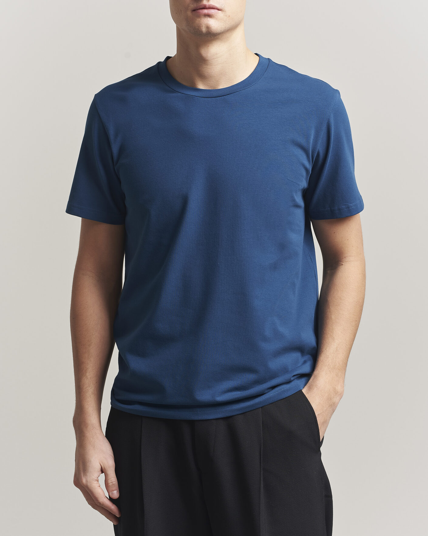 Herr | T-Shirts | Filippa K | Soft Lycra T-Shirt Night Teal
