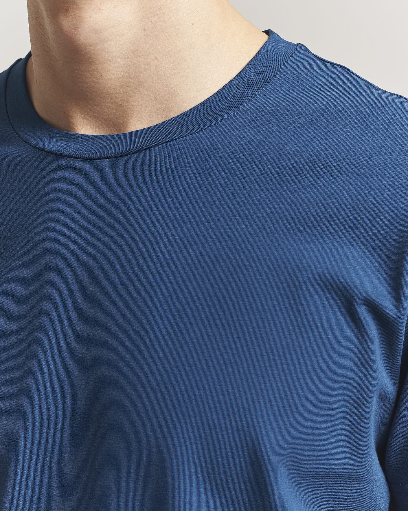 Herr | T-Shirts | Filippa K | Soft Lycra T-Shirt Night Teal