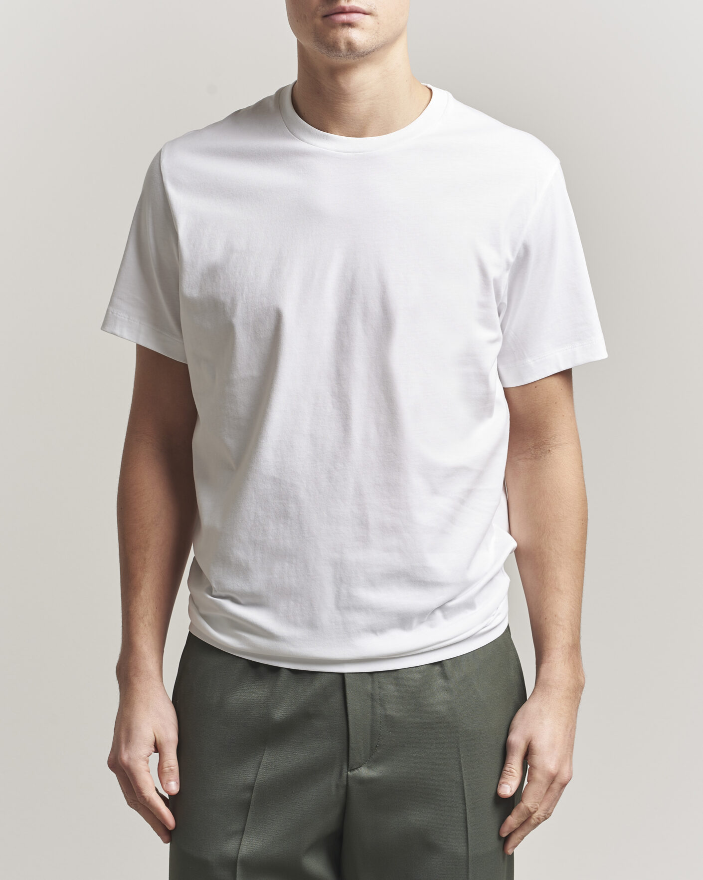 Herr | T-Shirts | Filippa K | Filip Crew Neck T-Shirt White