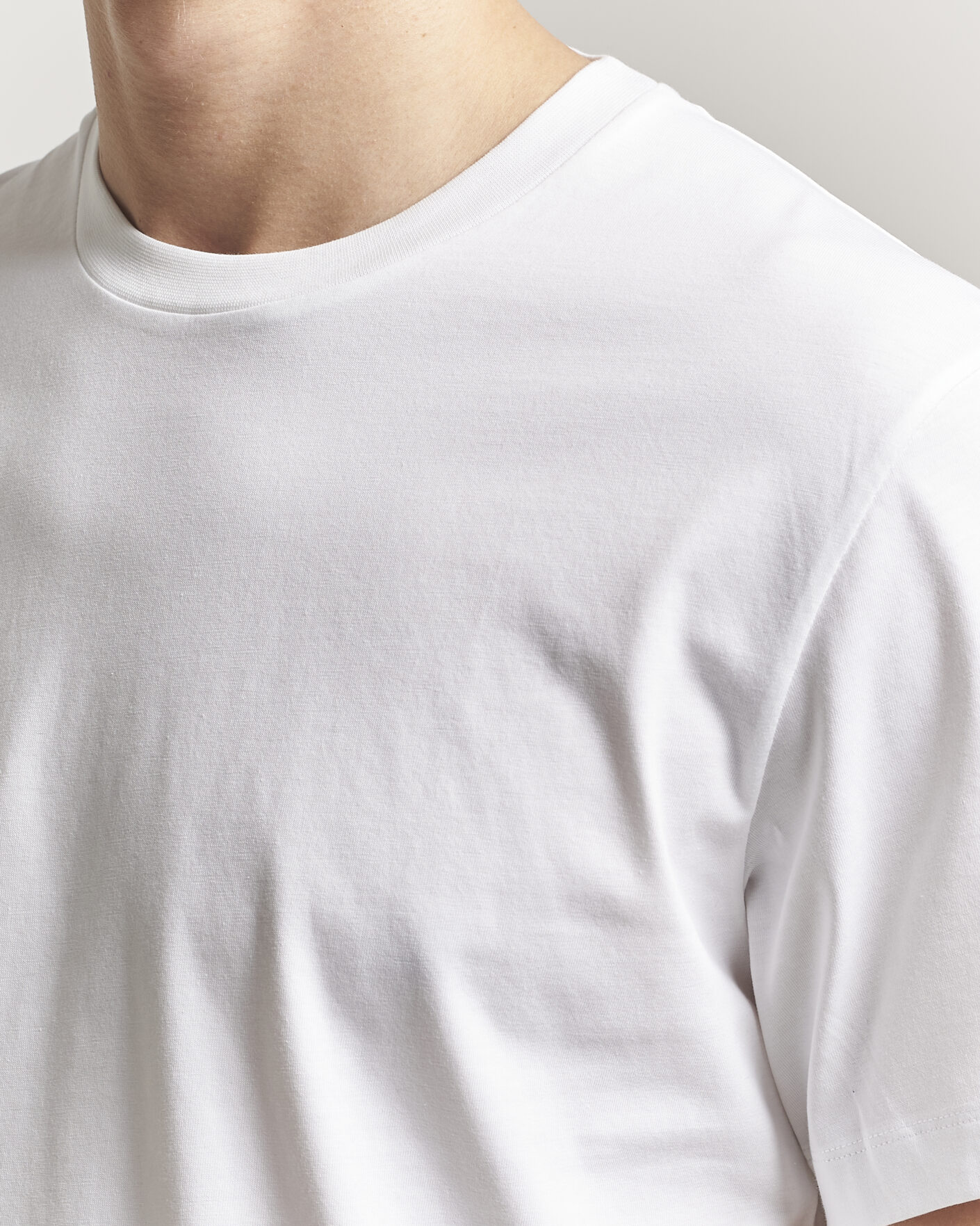 Herr | T-Shirts | Filippa K | Filip Crew Neck T-Shirt White