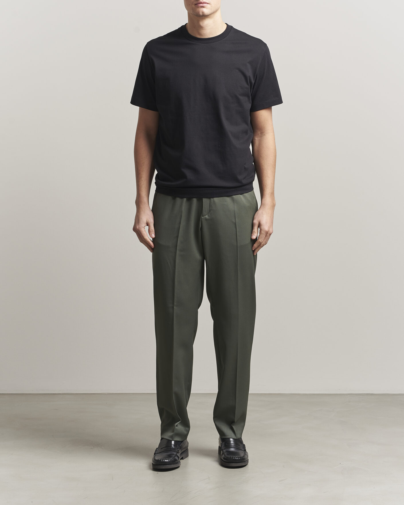 Herr | T-Shirts | Filippa K | Filip Crew Neck T-Shirt Black