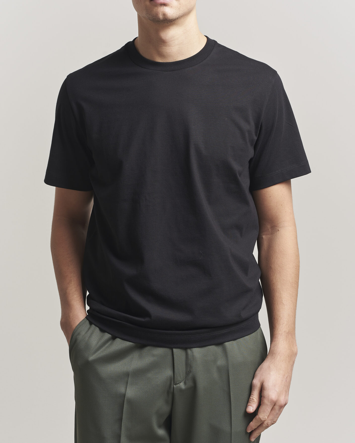 Herr | T-Shirts | Filippa K | Filip Crew Neck T-Shirt Black