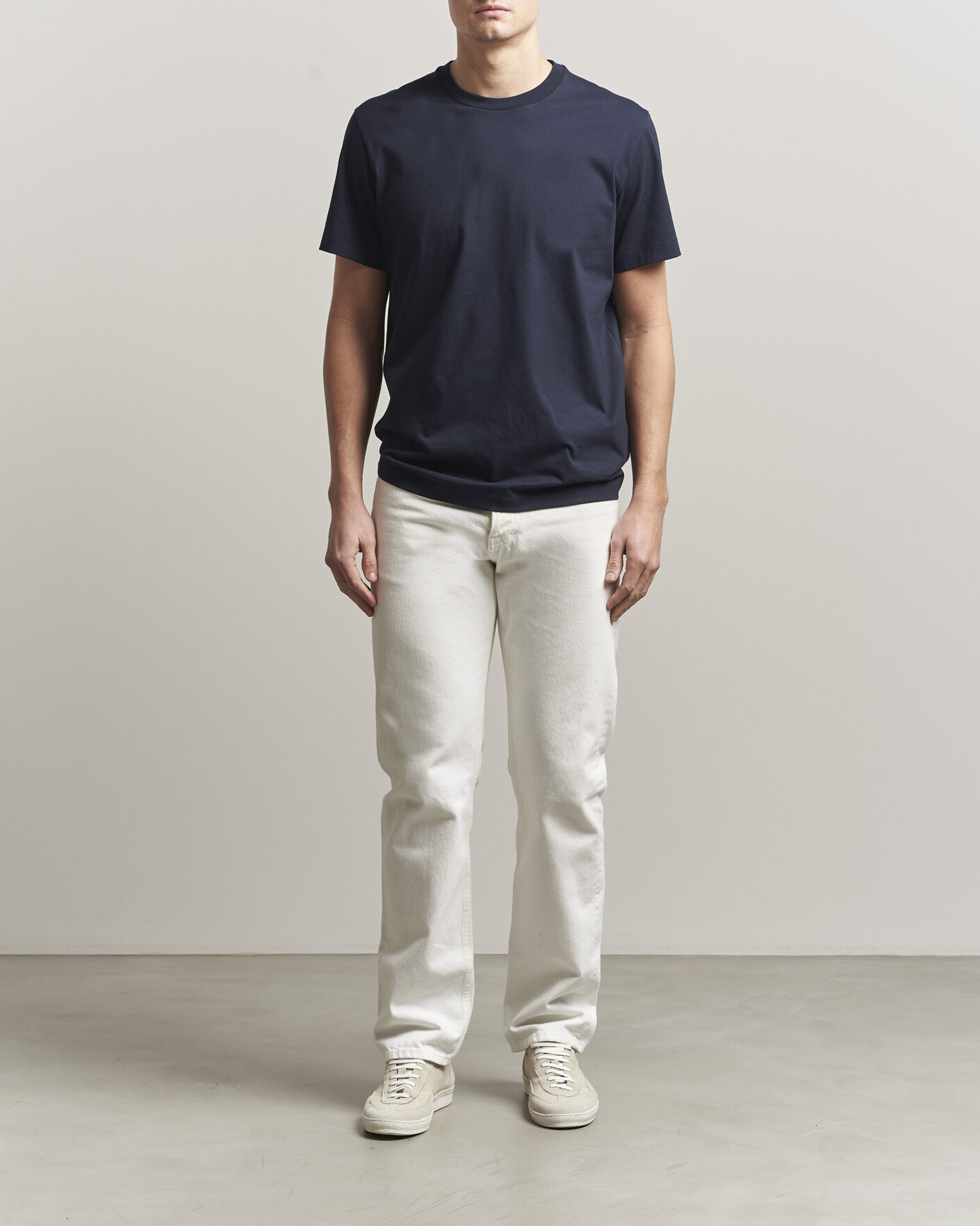 Herr | T-Shirts | Filippa K | Filip Crew Neck T-Shirt Navy