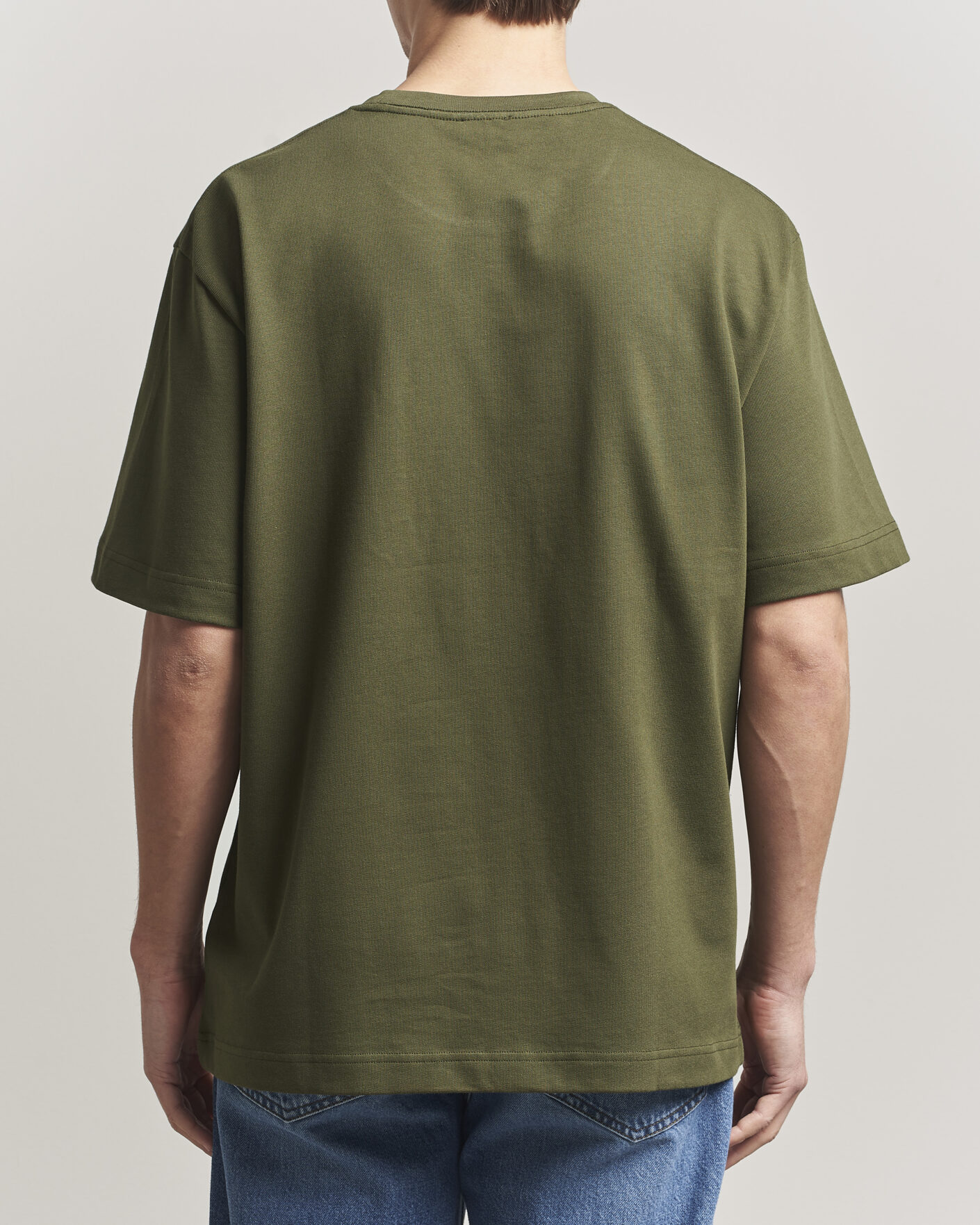 Herr | T-Shirts | Filippa K | Heavy Cotton Crew Neck T-Shirt Midnight Green