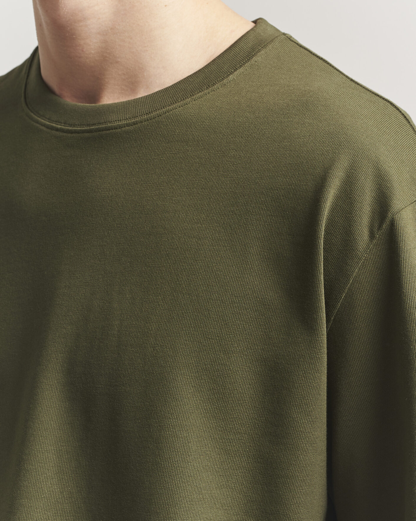 Herr | T-Shirts | Filippa K | Heavy Cotton Crew Neck T-Shirt Midnight Green