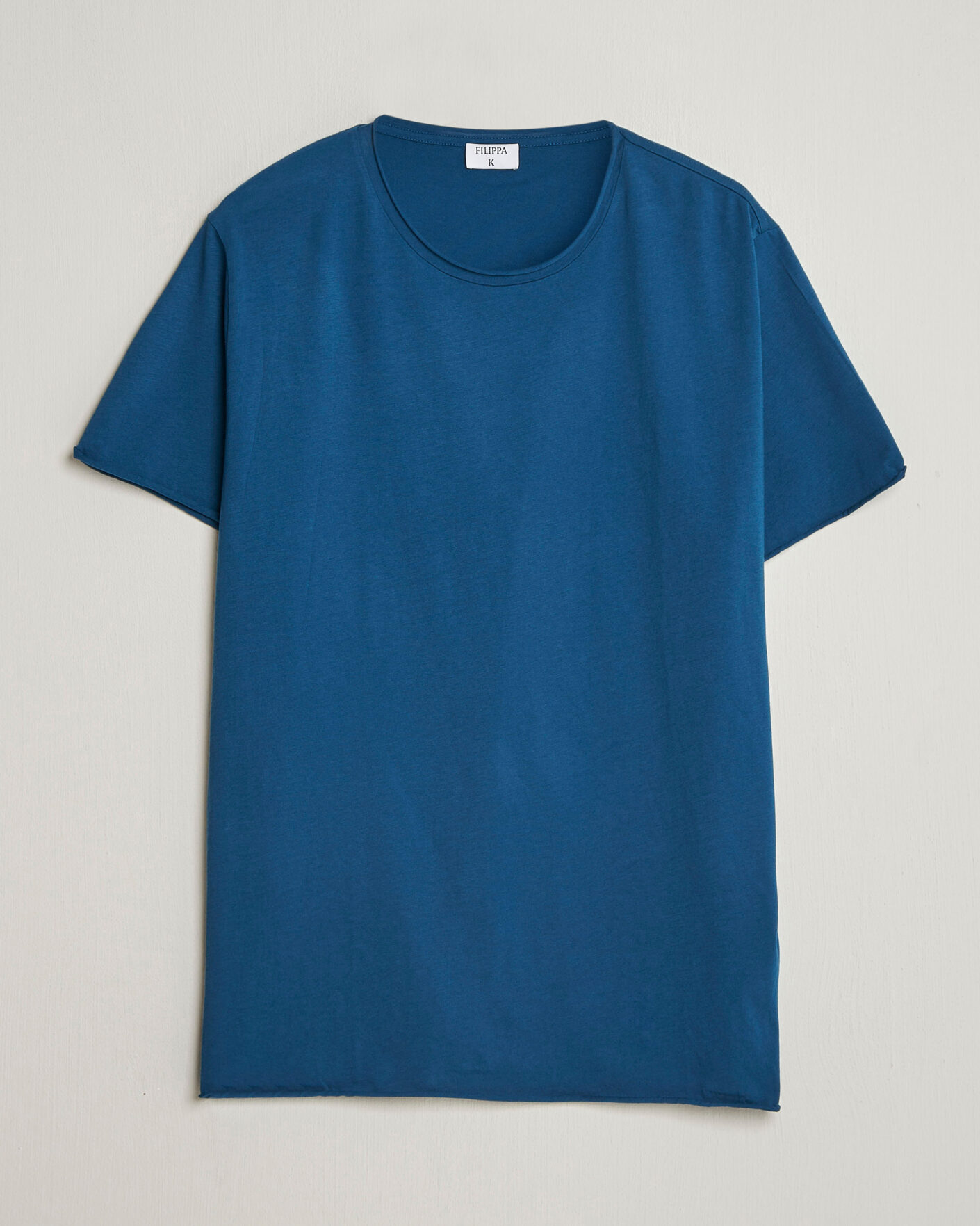 Herr | T-Shirts | Filippa K | Roll Neck Crew Neck T-Shirt Night Teal