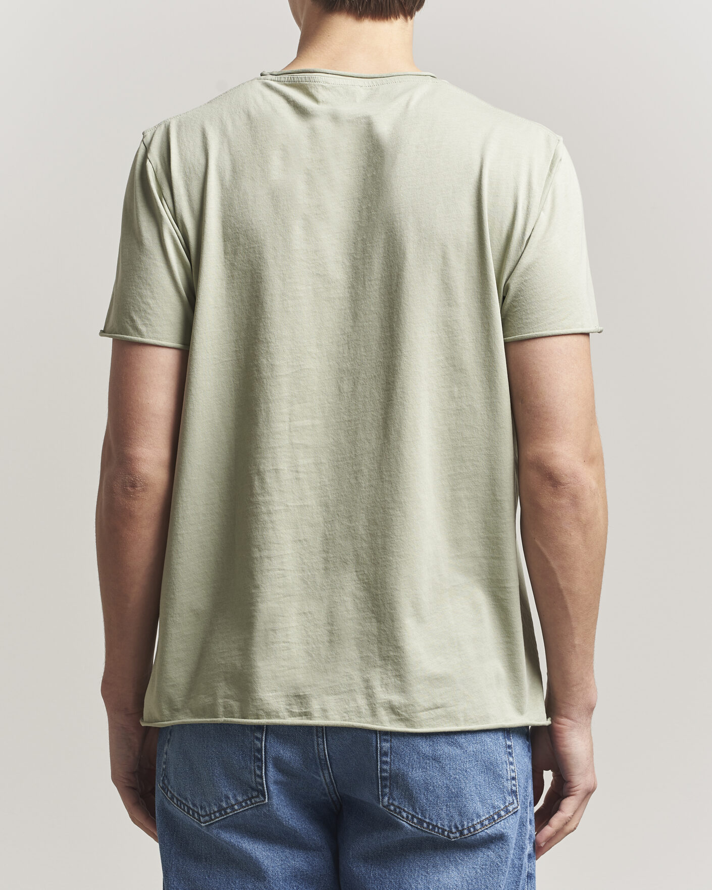 Herr | T-Shirts | Filippa K | Roll Neck Crew Neck T-Shirt Light Green