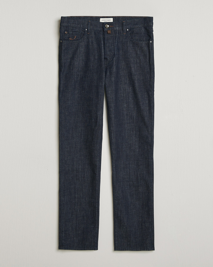 Herr | Jeans | Jacob Cohën | Edos Regular Straight Fit Stretch Jeans Dark Blue