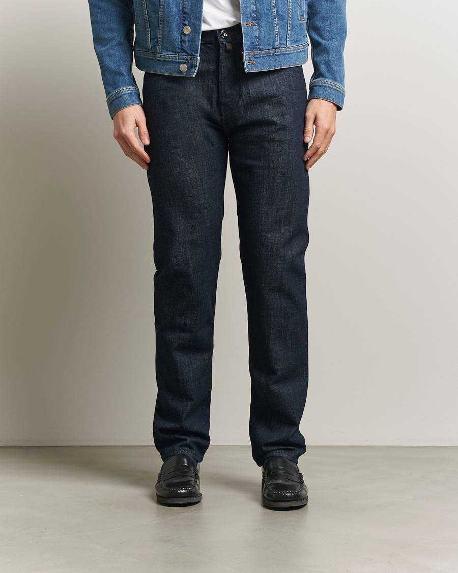 Herr | Jeans | Jacob Cohën | Edos Regular Straight Fit Stretch Jeans Dark Blue