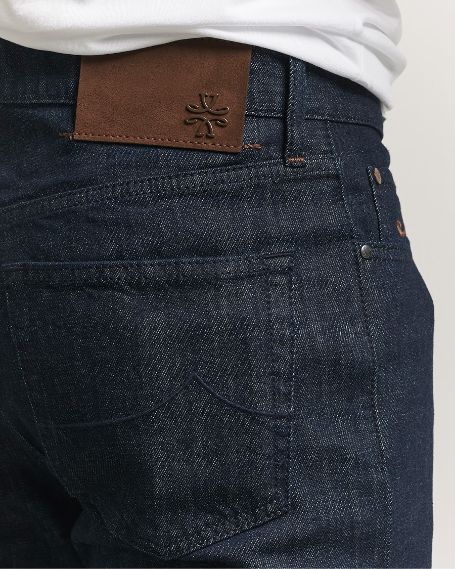Herr | Byxor | Jacob Cohën | Edos Regular Straight Fit Stretch Jeans Dark Blue