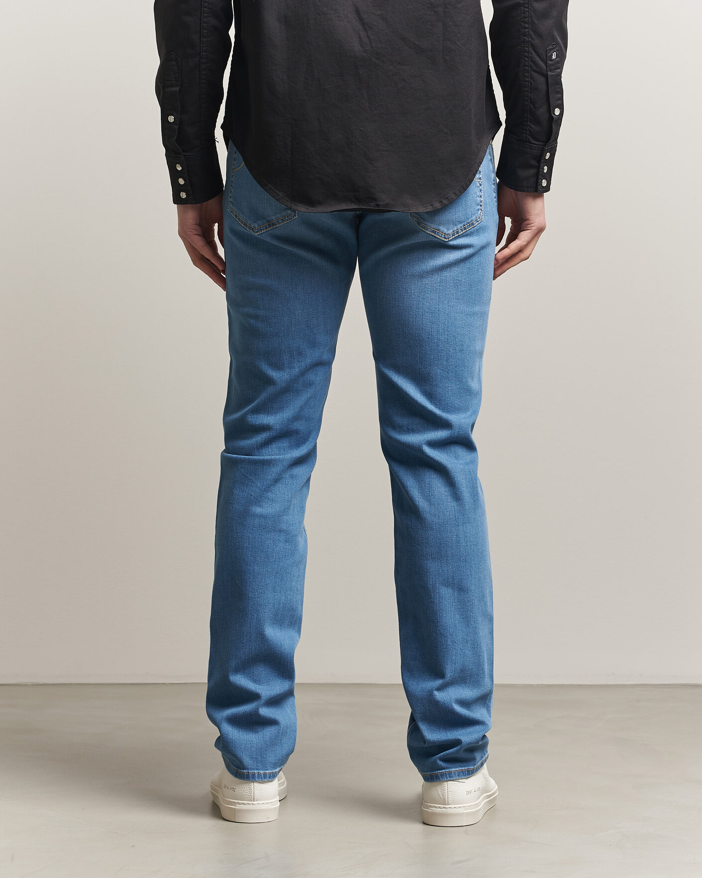 Herr | Byxor | Jacob Cohën | Bard Slim Fit Stretch Jeans Super Light Blue