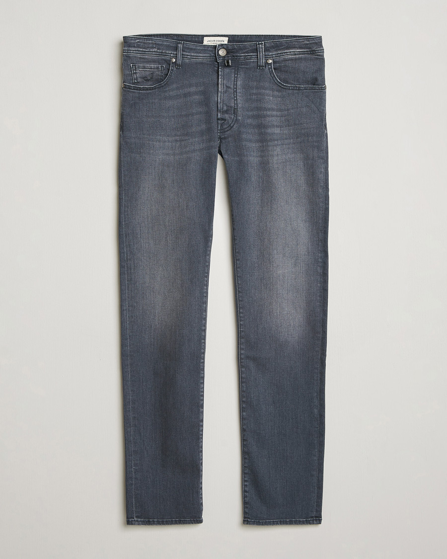 Herr | Jeans | Jacob Cohën | Bard Slim Fit Stretch Jeans Mid Grey