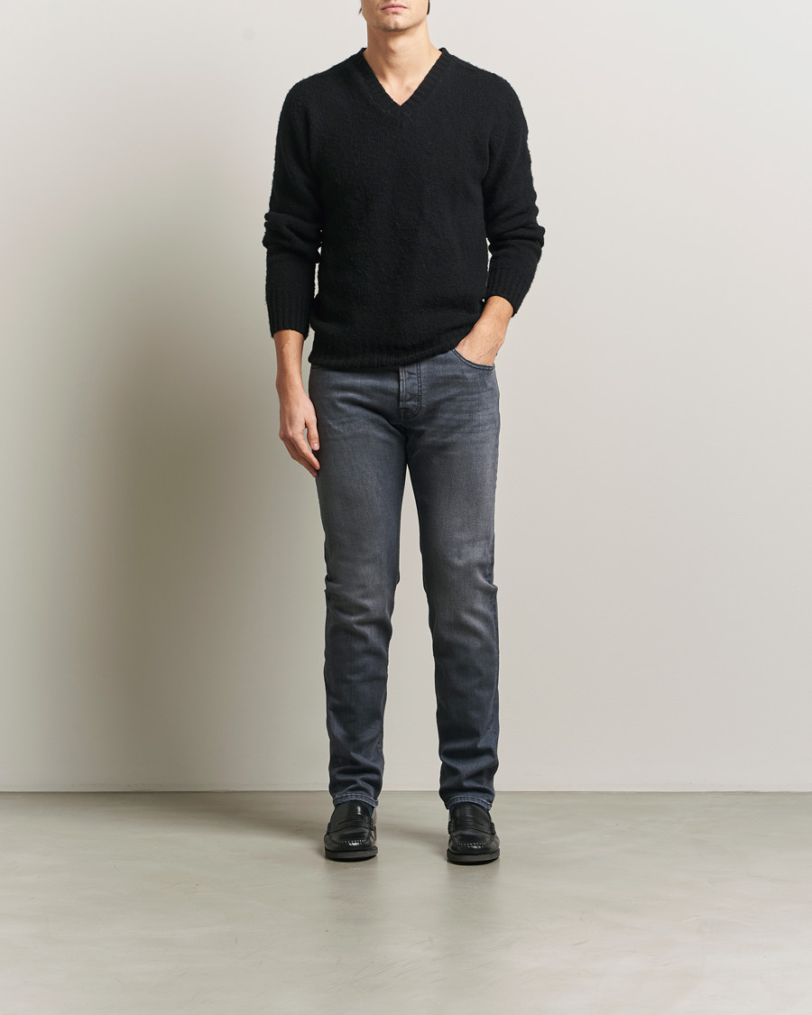Herr | Byxor | Jacob Cohën | Bard Slim Fit Stretch Jeans Mid Grey
