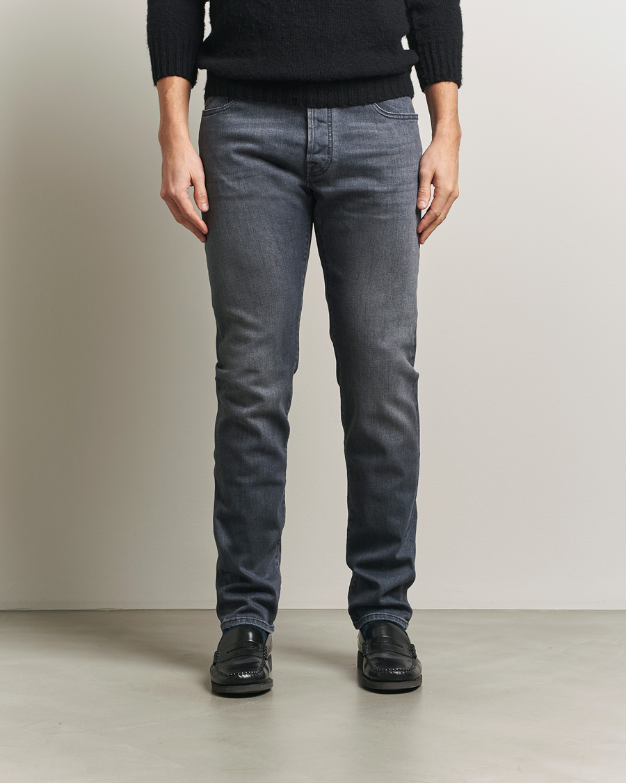 Herr | Byxor | Jacob Cohën | Bard Slim Fit Stretch Jeans Mid Grey