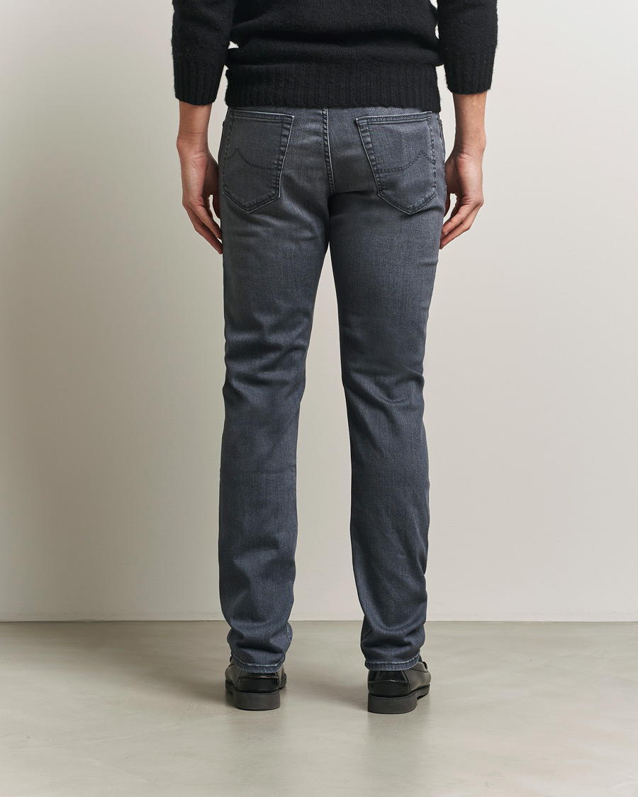 Herr | Jeans | Jacob Cohën | Bard Slim Fit Stretch Jeans Mid Grey
