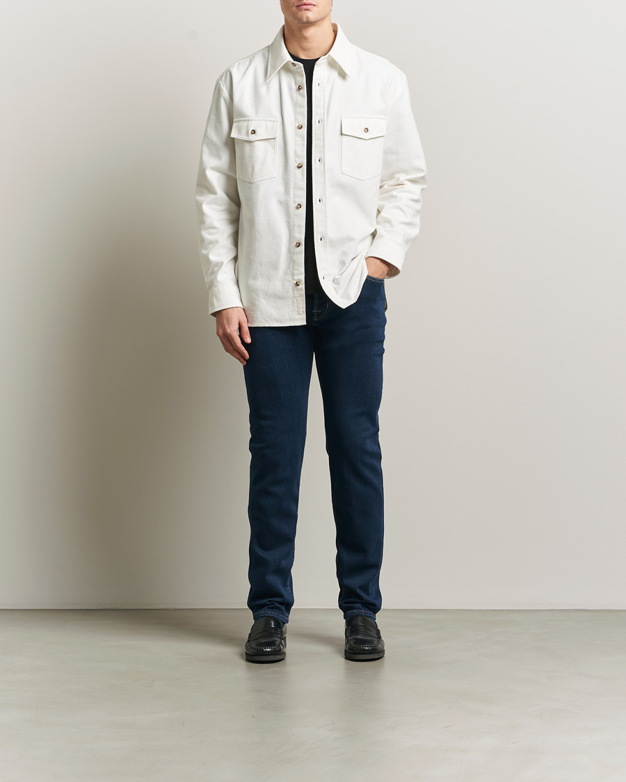 Herr | Byxor | Jacob Cohën | Bard Slim Fit Stretch Jeans Dark Blue