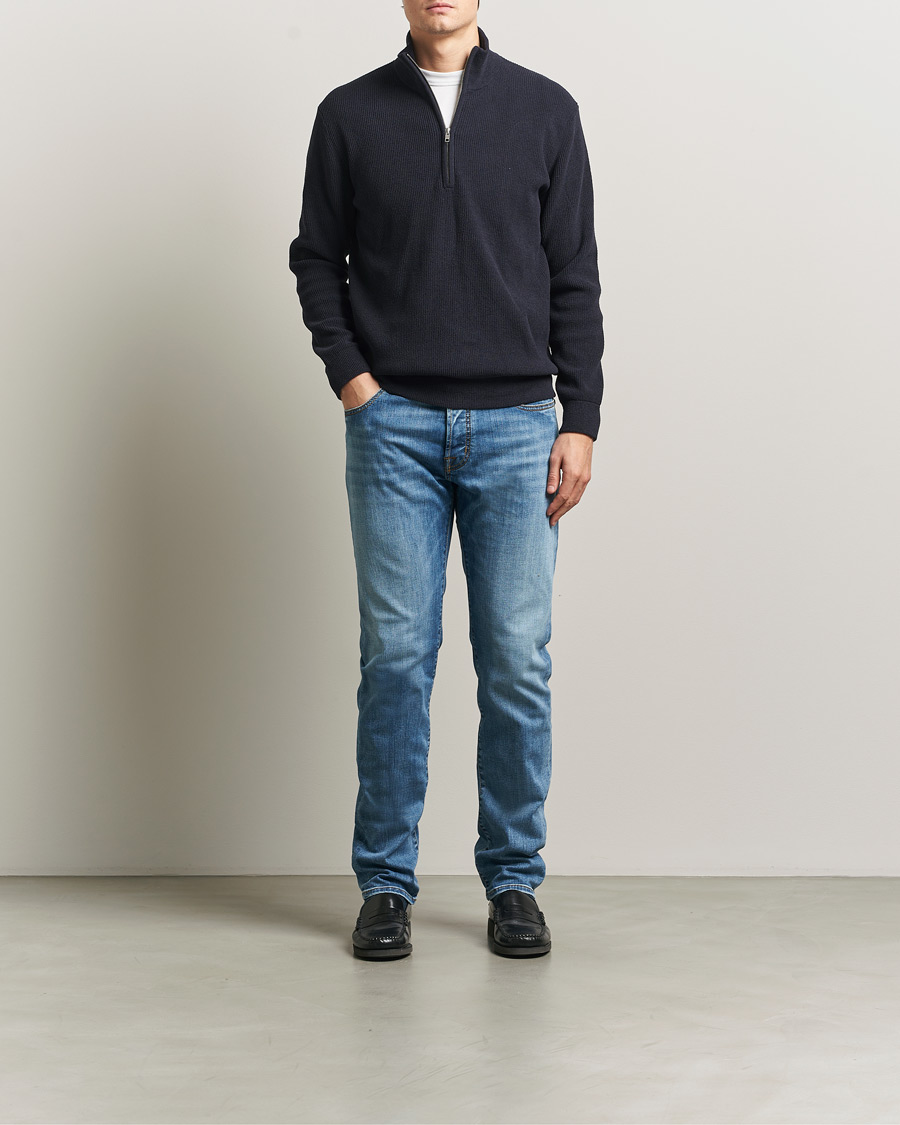 Herr | Jeans | Jacob Cohën | Bard Slim Fit Stretch Jeans Light Blue