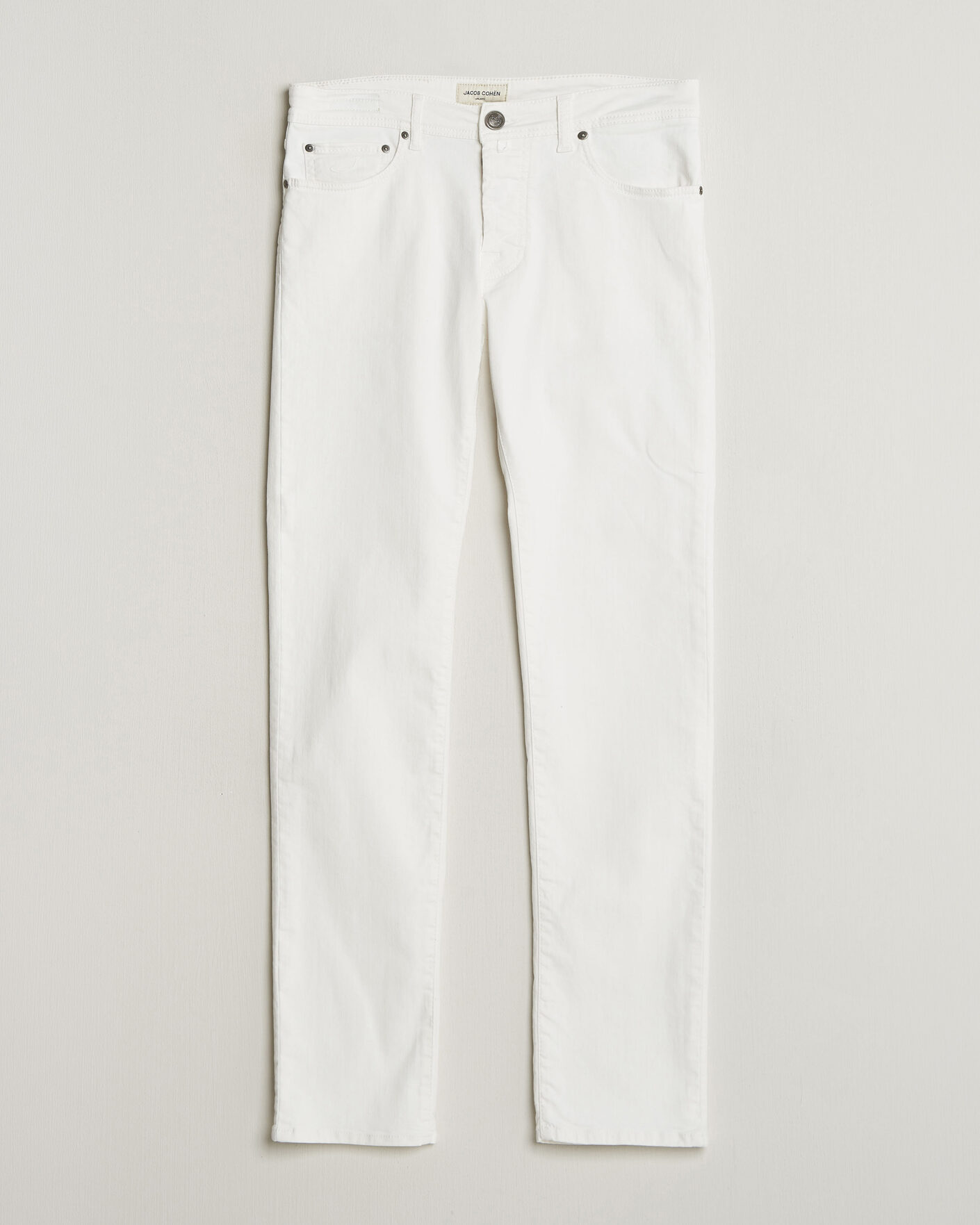 Herr | Jeans | Jacob Cohën | Bard Slim Fit Bull Stretch Jeans White