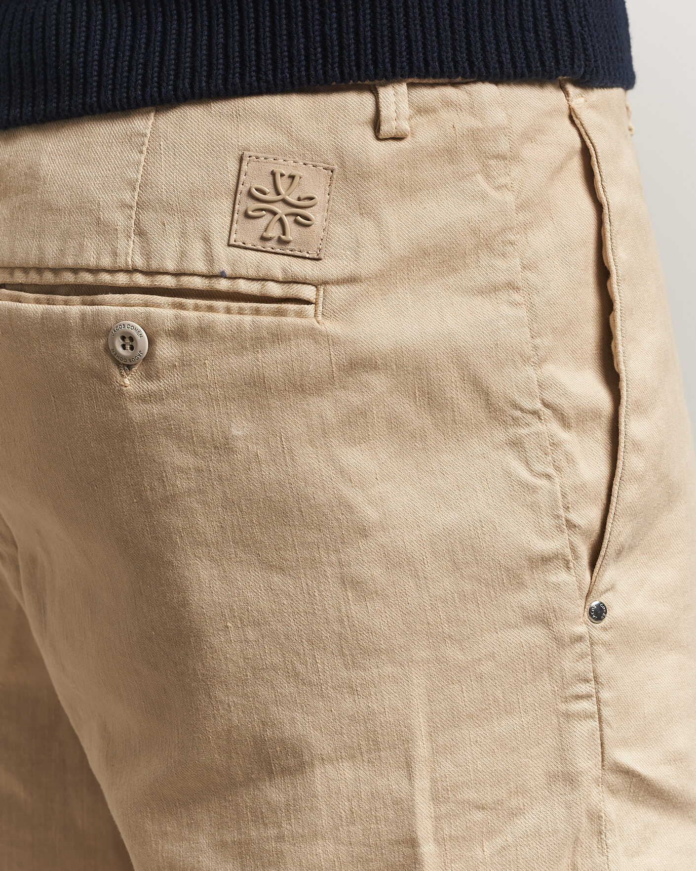 Herr | Shorts | Jacob Cohën | George Stretch Linen Shorts Beige