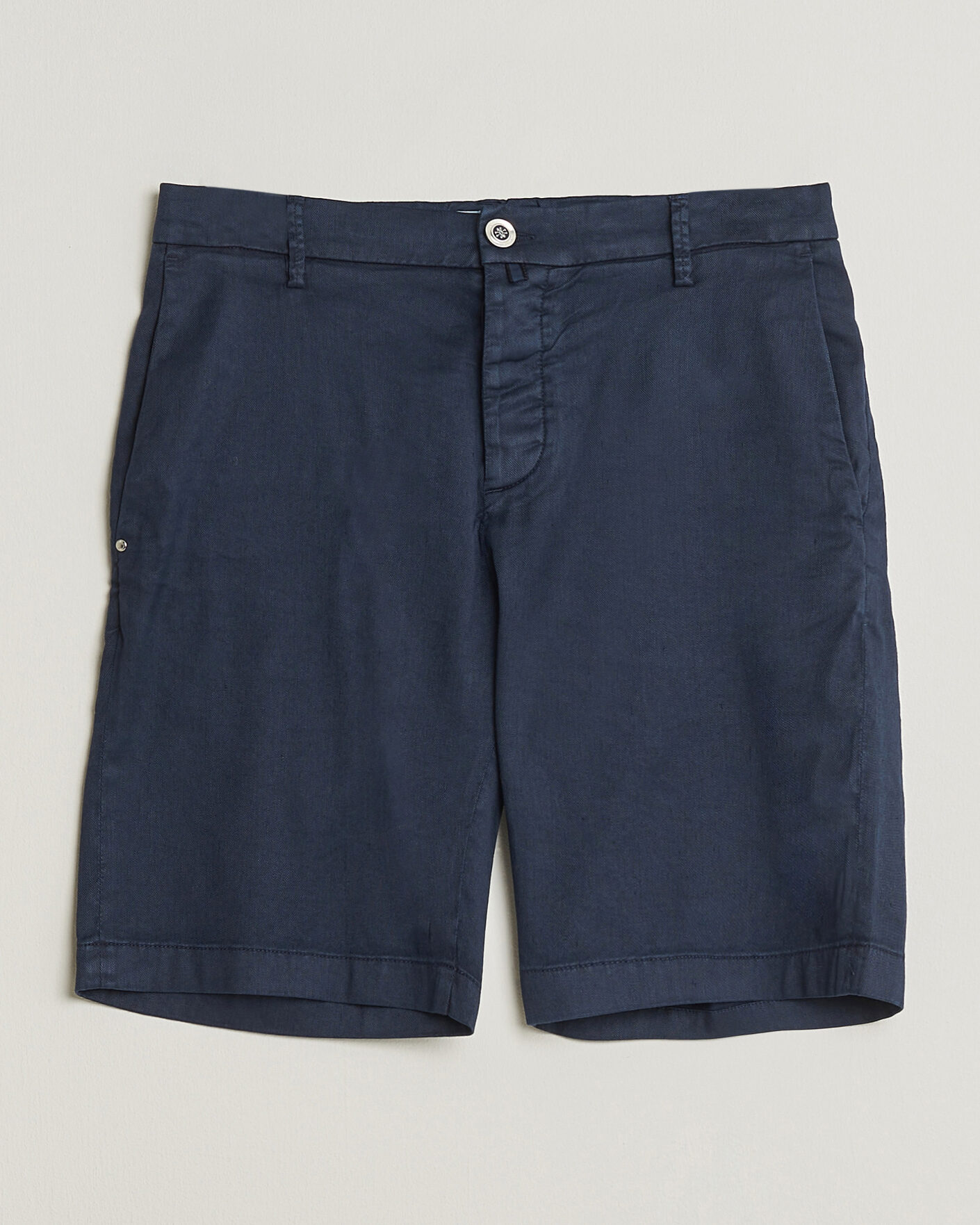 Herr | Shorts | Jacob Cohën | George Stretch Linen Shorts Navy