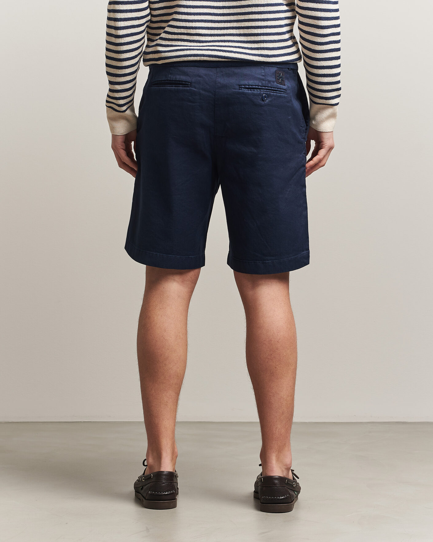Herr | Shorts | Jacob Cohën | George Stretch Linen Shorts Navy