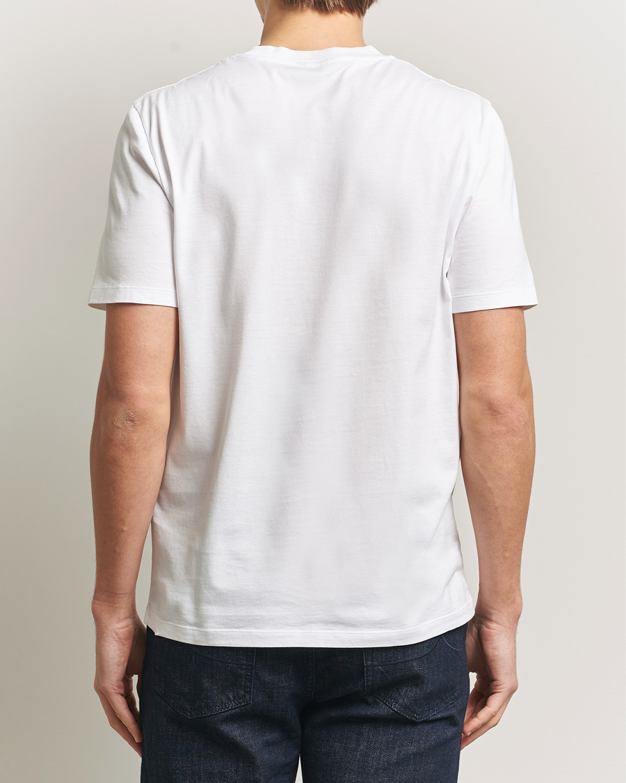 Herr | T-Shirts | Jacob Cohën | Cotton Logo T-Shirt White