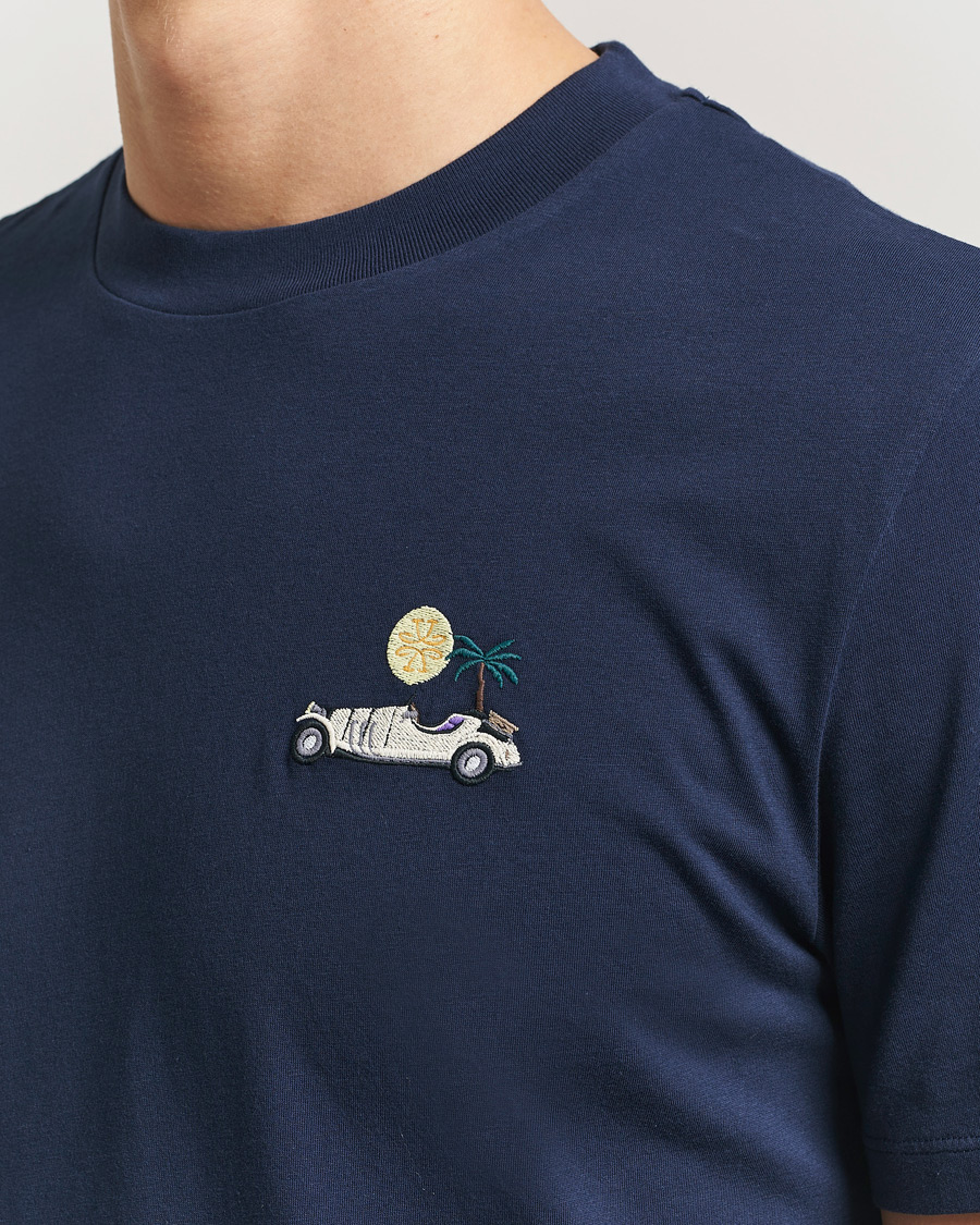 Herr | T-Shirts | Jacob Cohën | Cotton Logo T-Shirt Navy