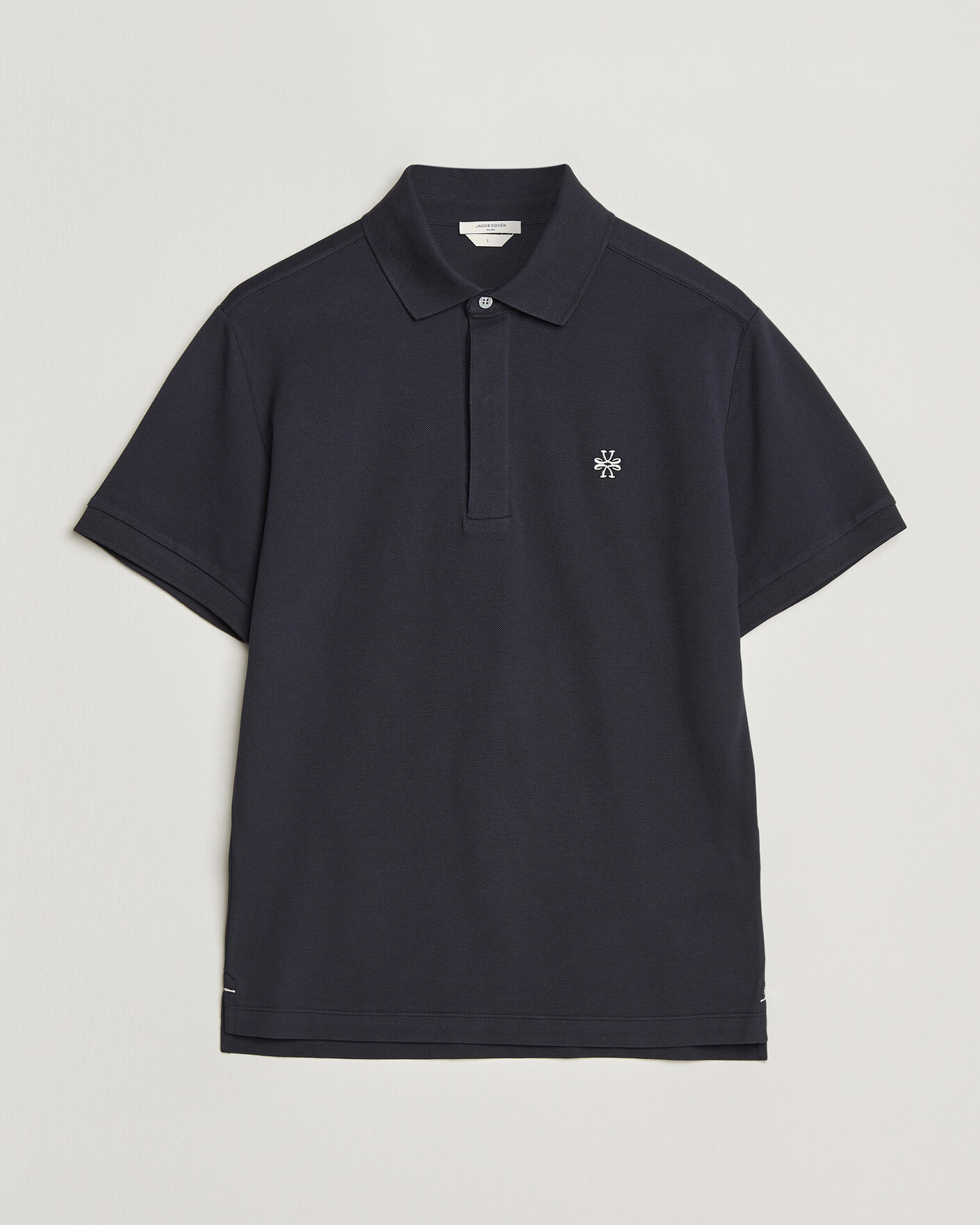 Herr | Pikéer | Jacob Cohën | Cotton Polo Piquet Navy Blue