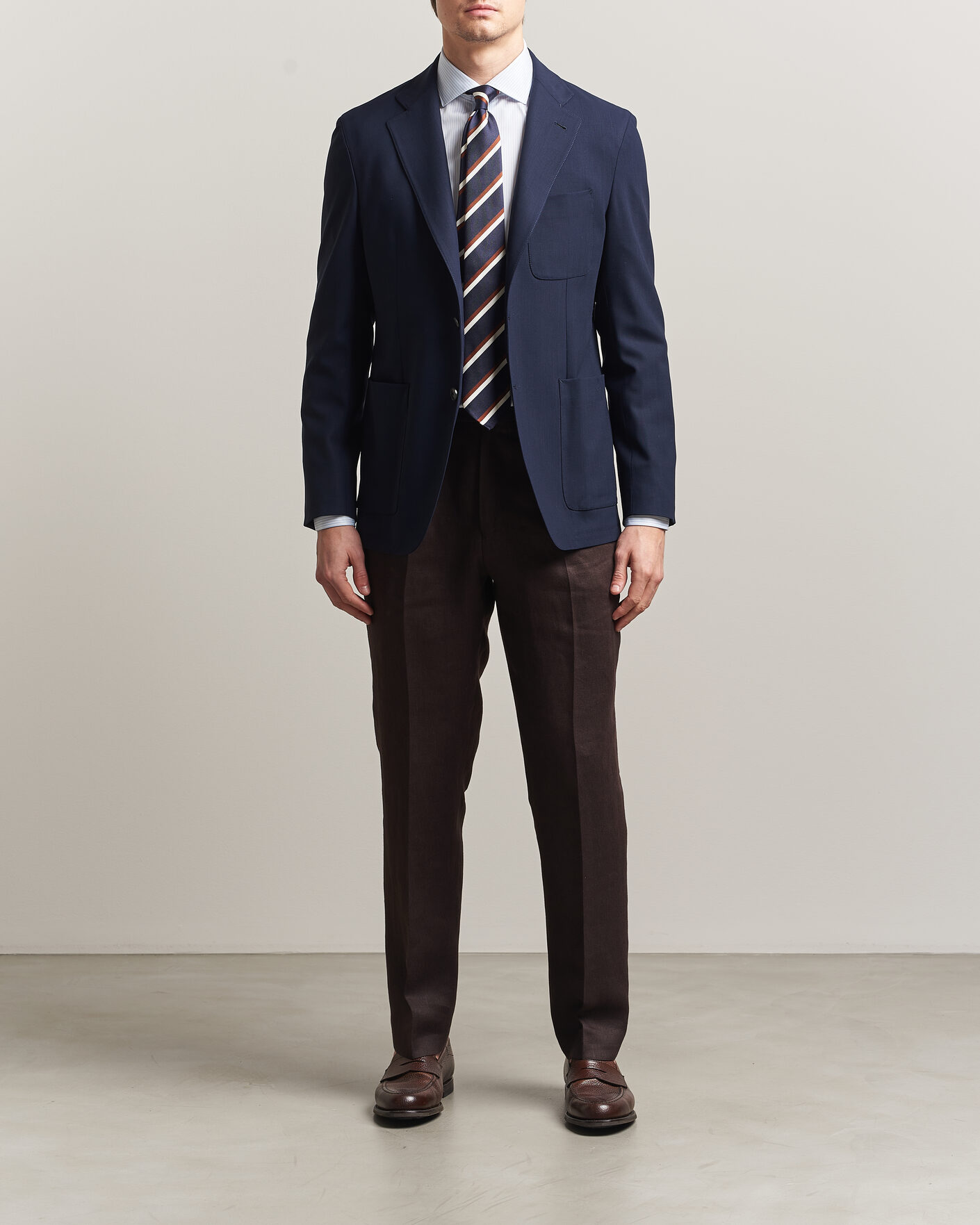 Herr | Kavajer | Canali | Unconstructed Impeccabile Wool Blazer Navy