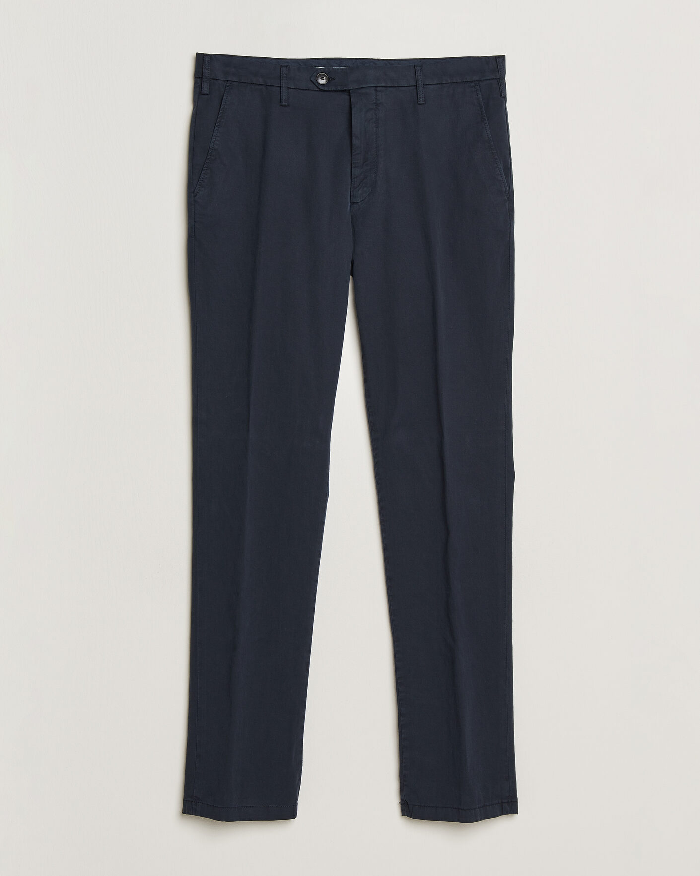 Herr | Byxor | Canali | Regular Fit Cotton/Stretch Chinos Navy