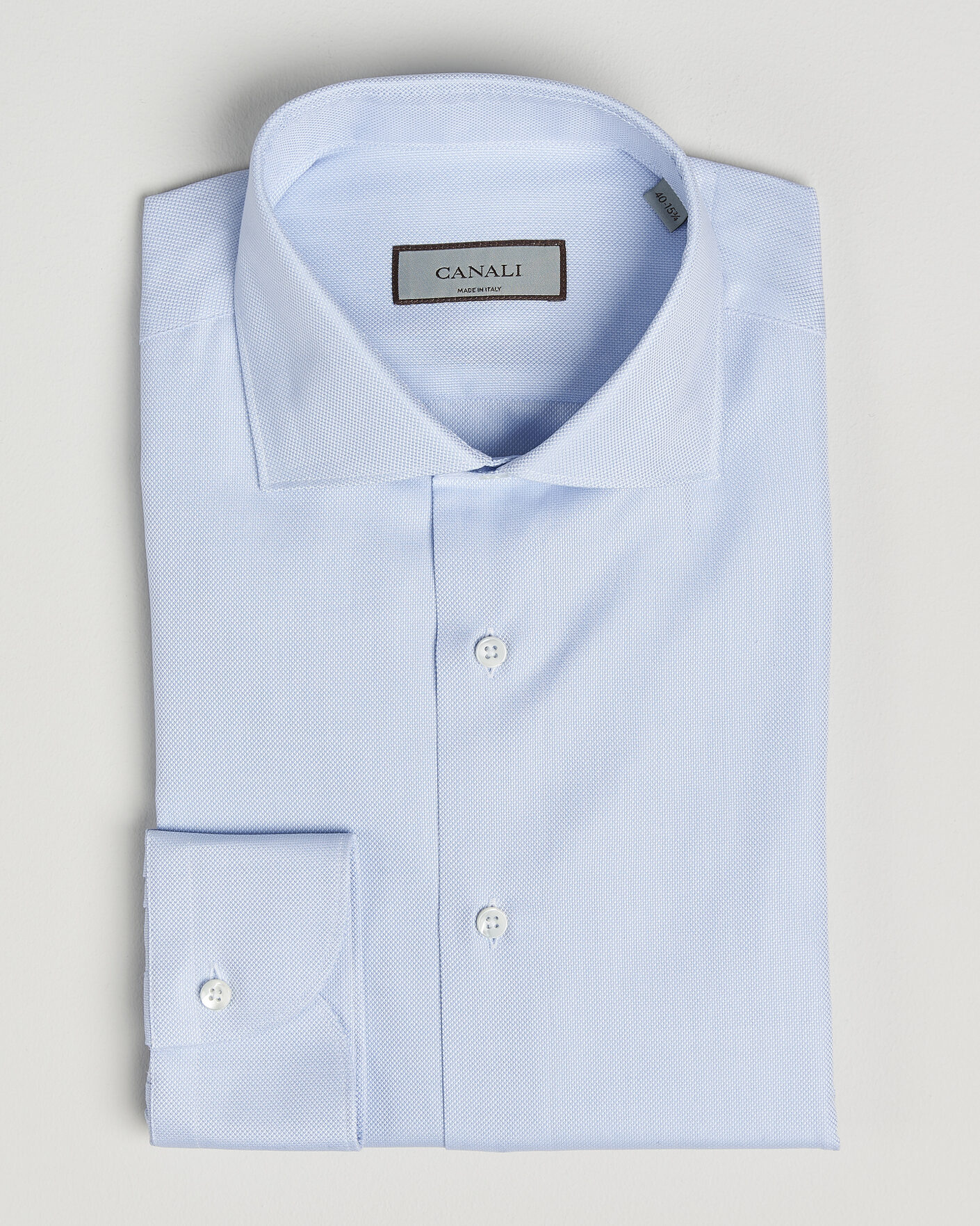 Herr | Skjortor | Canali | Slim Fit Oxford Shirt Light Blue