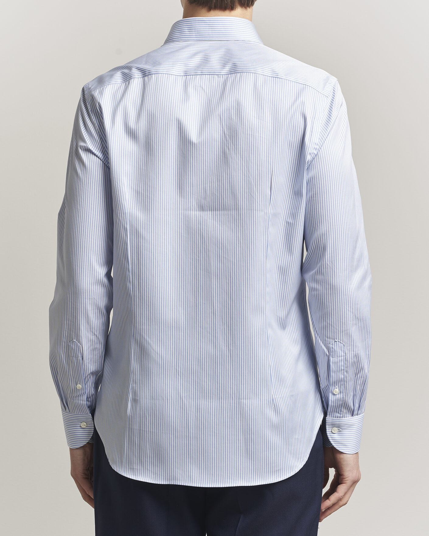 Herr | Skjortor | Canali | Slim Fit Impeccabile Shirt Blue Stripe