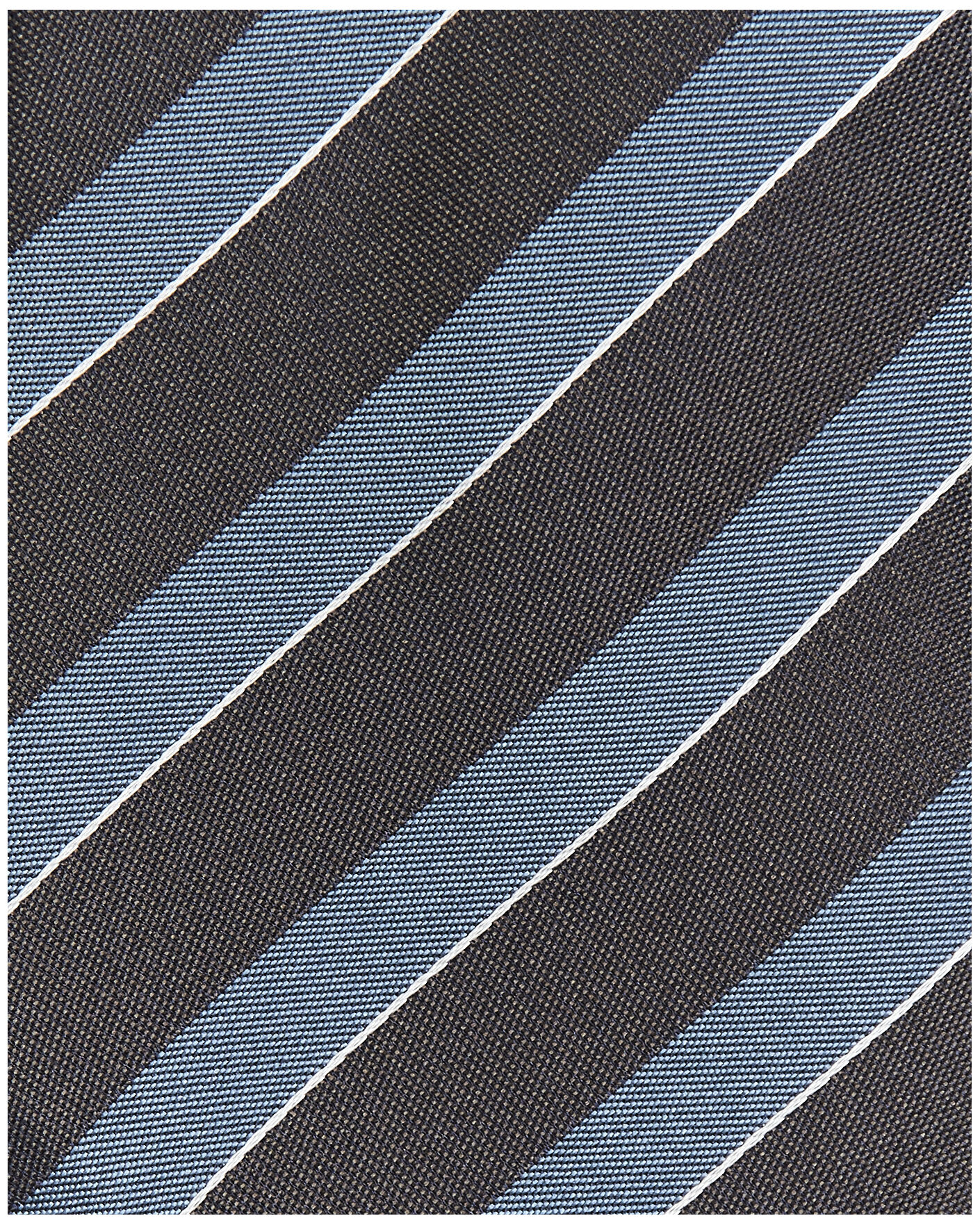 Herr | Slipsar | Canali | Regimental Stripe Silk Tie Brown/Blue