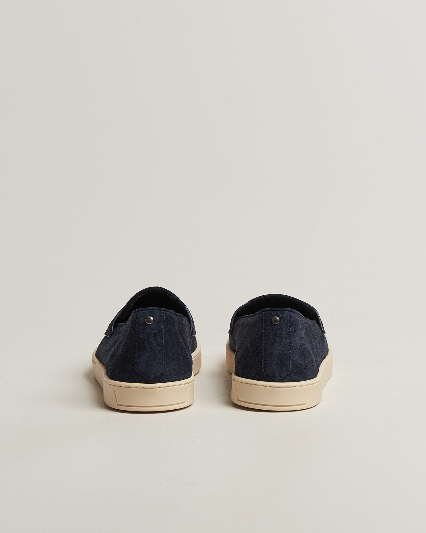 Herr | Loafers | Canali | Summer Loafers Navy Suede