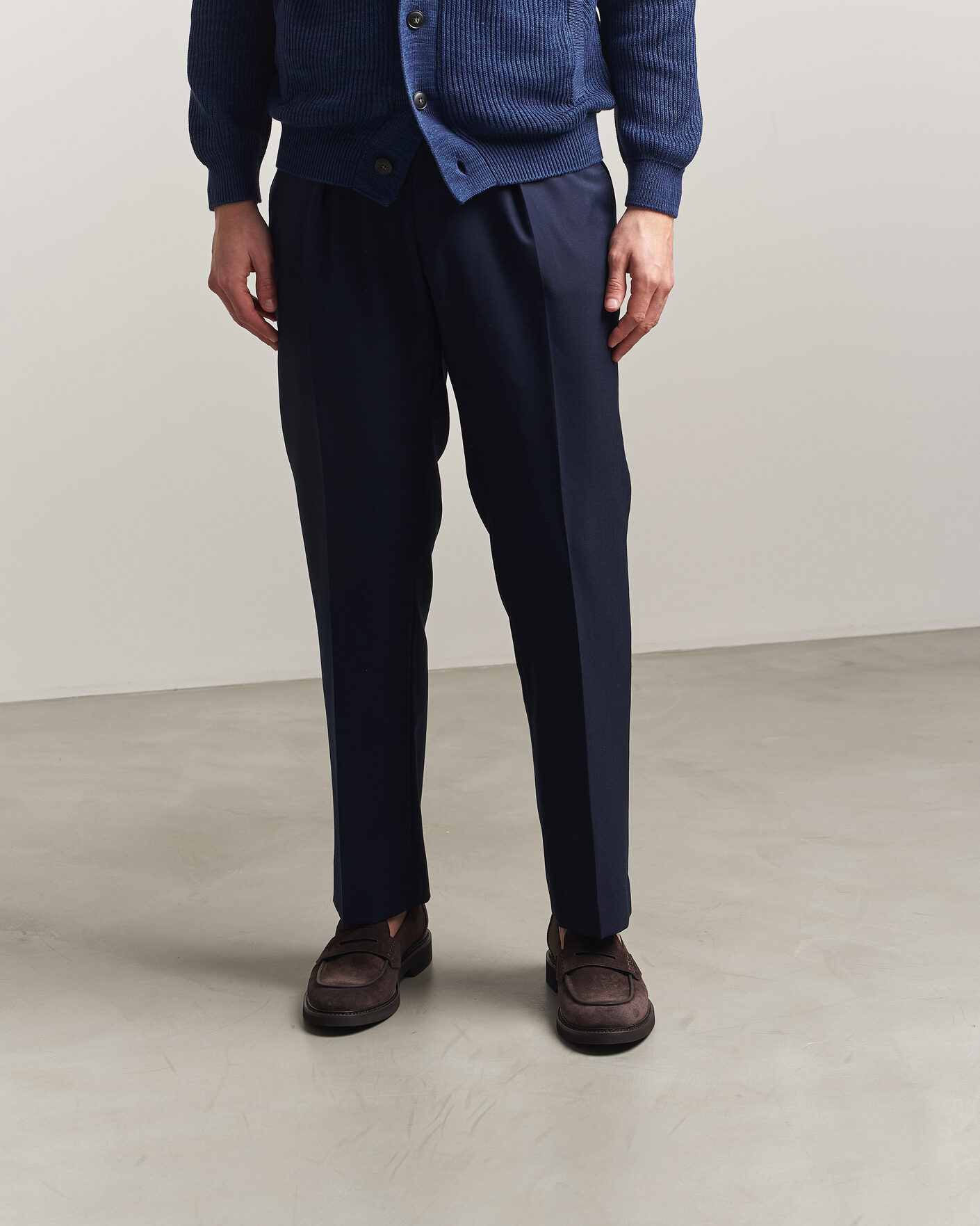 Herr | Loafers | Canali | Penny Loafers Dark Brown Suede