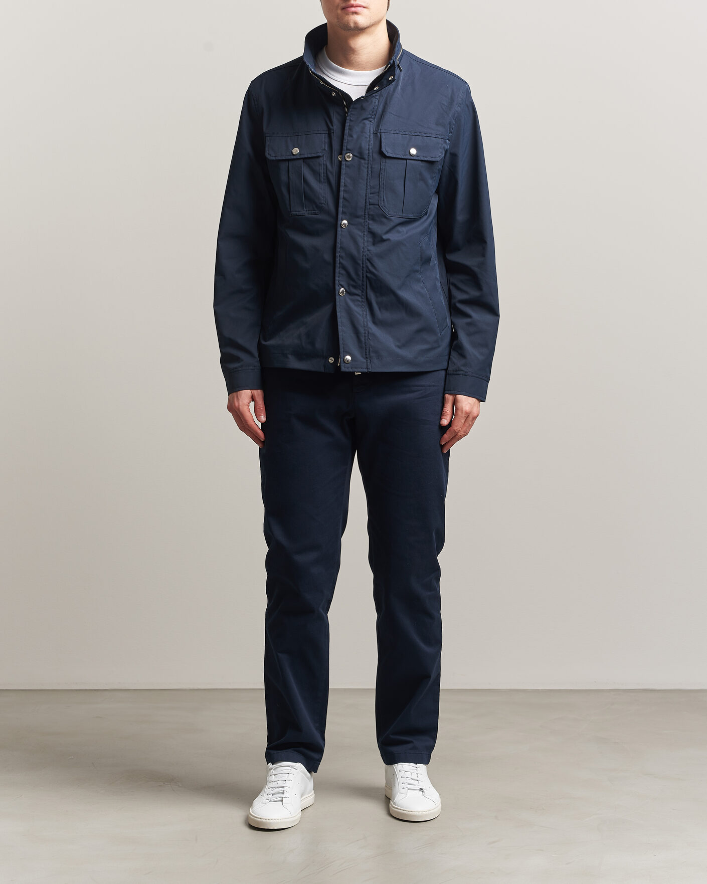 Herr | Byxor | J.Lindeberg | Chaze Cotton Stretch Pants JL Navy