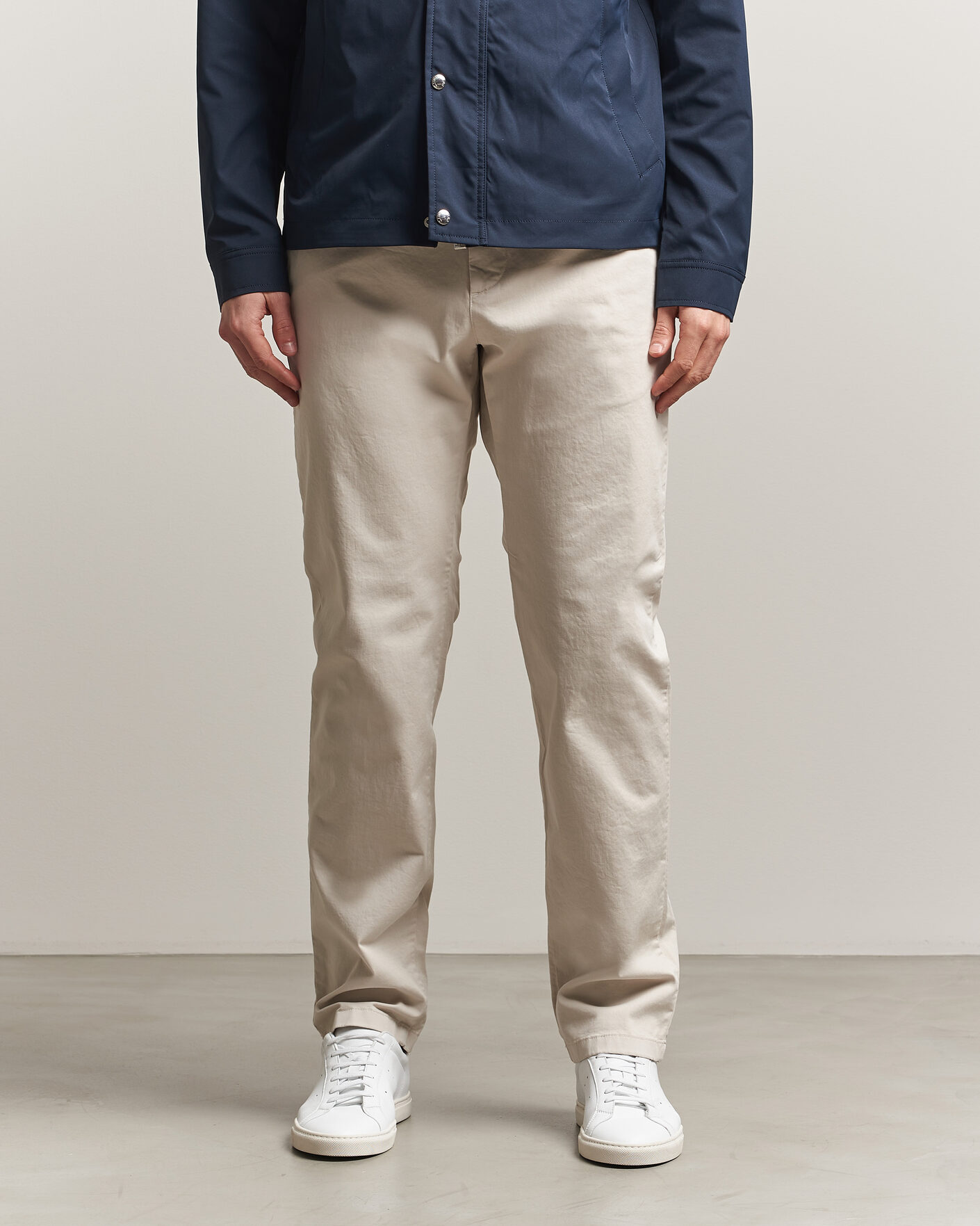 Herr | Byxor | J.Lindeberg | Chaze Cotton Stretch Pants Moonbeam