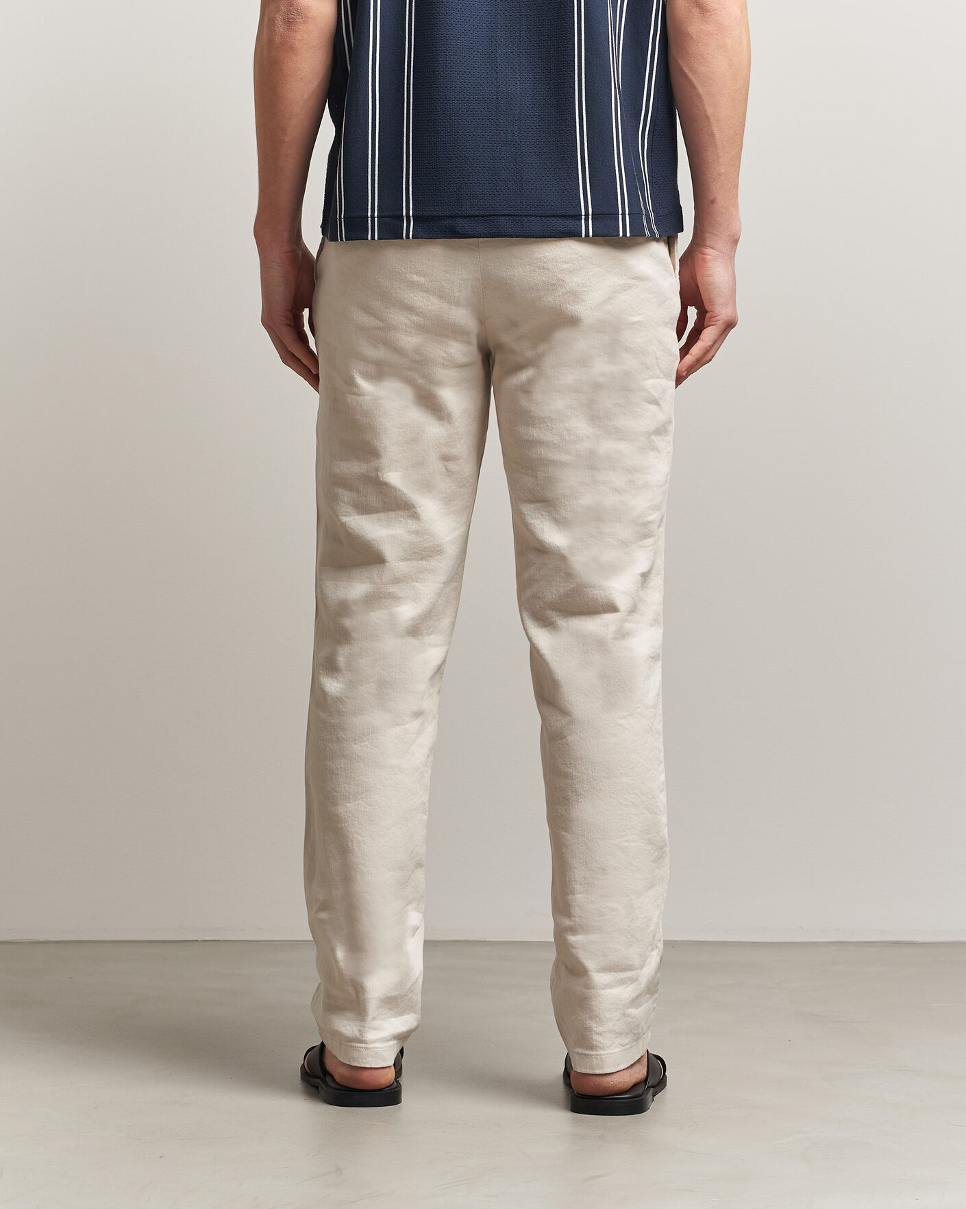 Herr | Byxor | J.Lindeberg | Logan Stretch Linen Pants Moonbeam