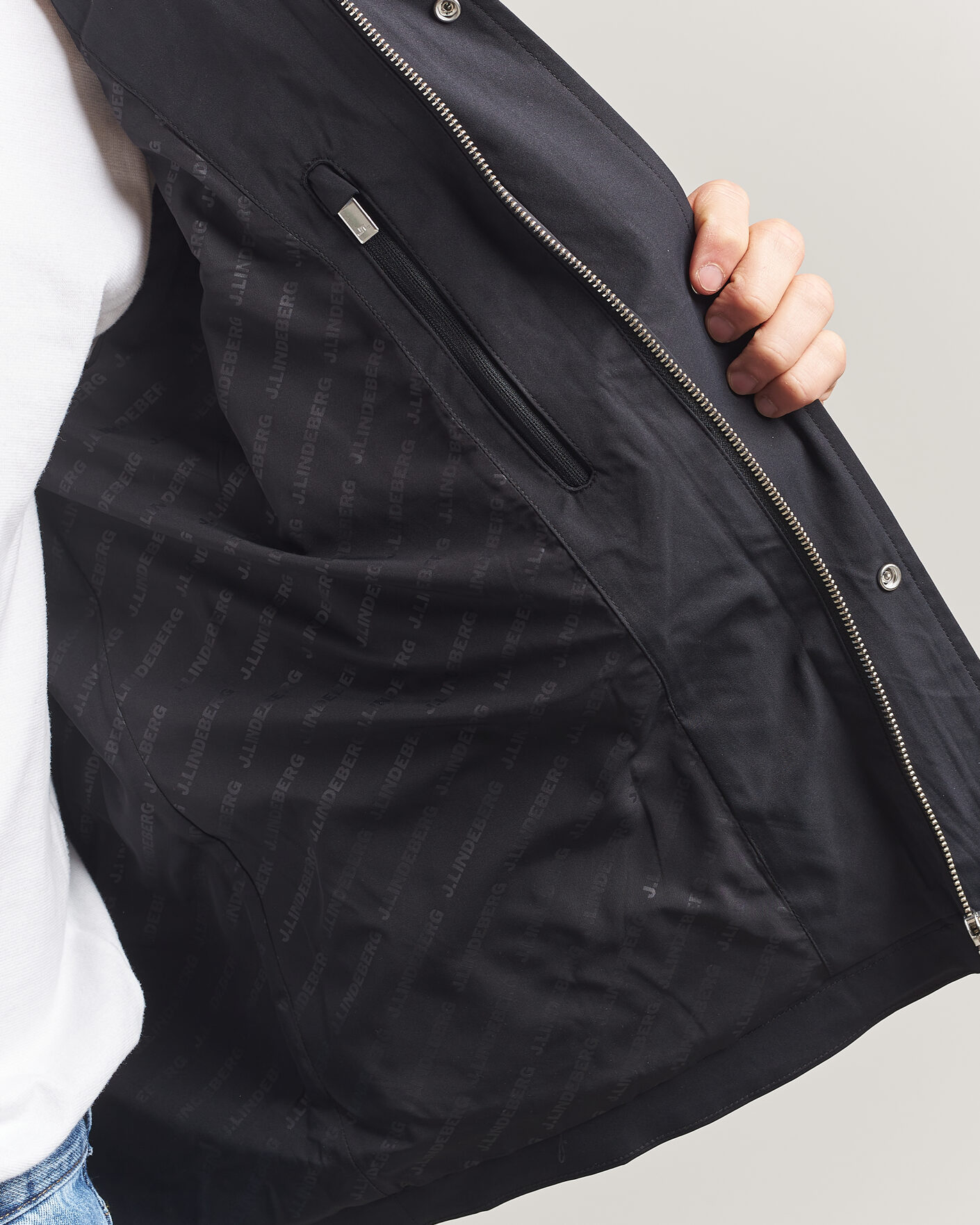 Herr | Jackor | J.Lindeberg | Bailey Recyceled Poly Jacket Black
