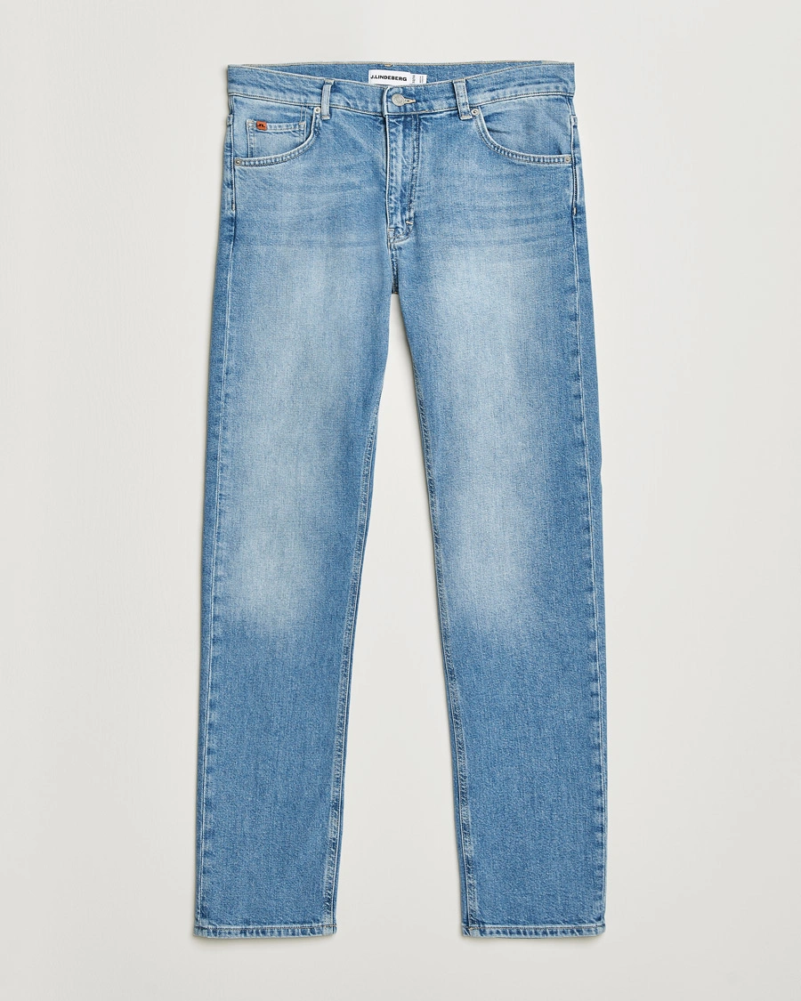 Herr | Jeans | J.Lindeberg | Jax Light Wash Slim Jeans Light Blue