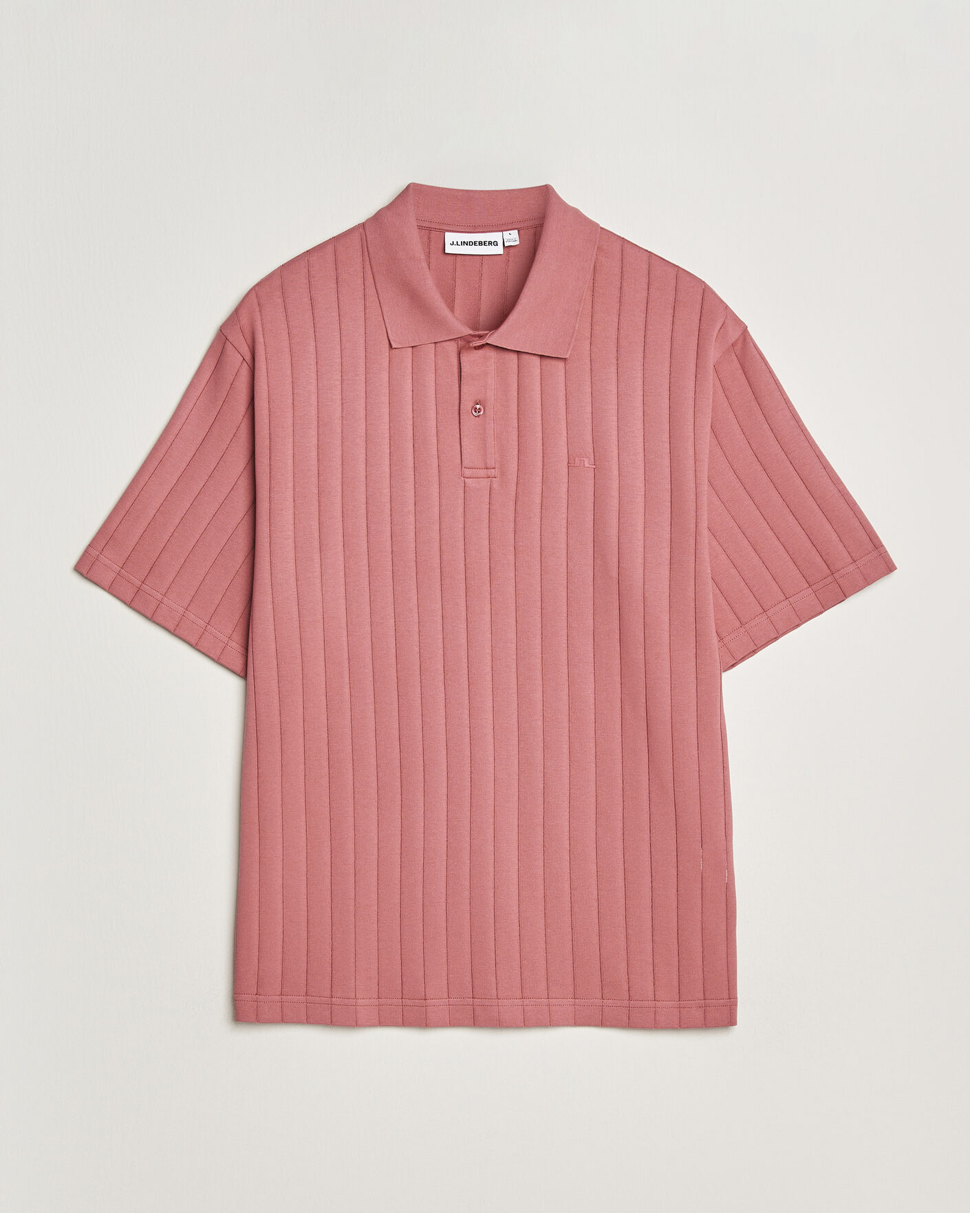 Herr | Pikéer | J.Lindeberg | Simon Striped Polo Withered Rose