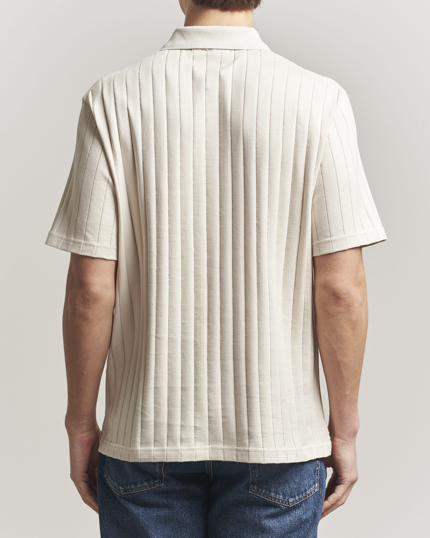 Herr | Pikéer | J.Lindeberg | Simon Striped Polo Moonbeam