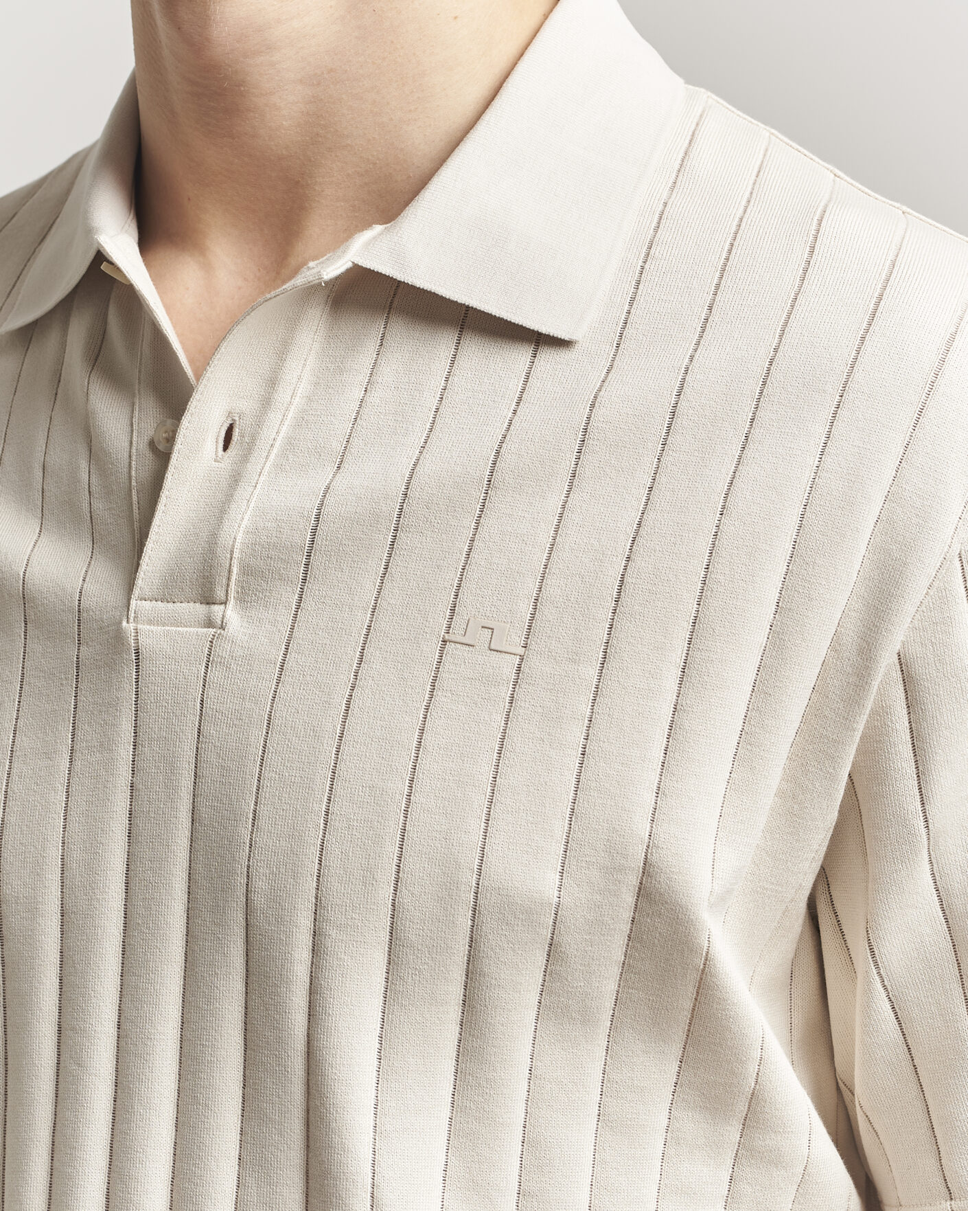 Herr | Pikéer | J.Lindeberg | Simon Striped Polo Moonbeam