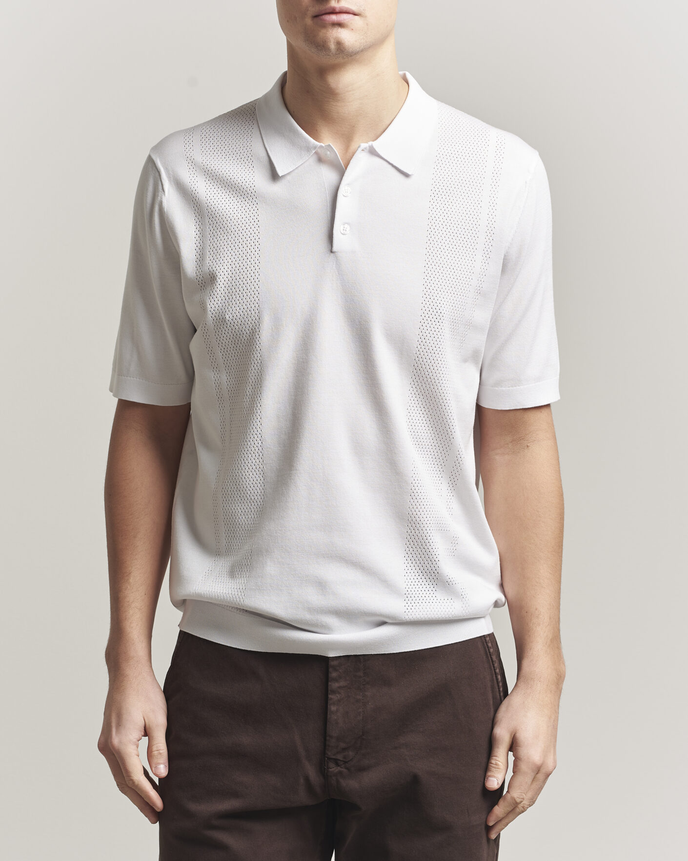 Herr | Pikéer | J.Lindeberg | Reymond Knit Polo White
