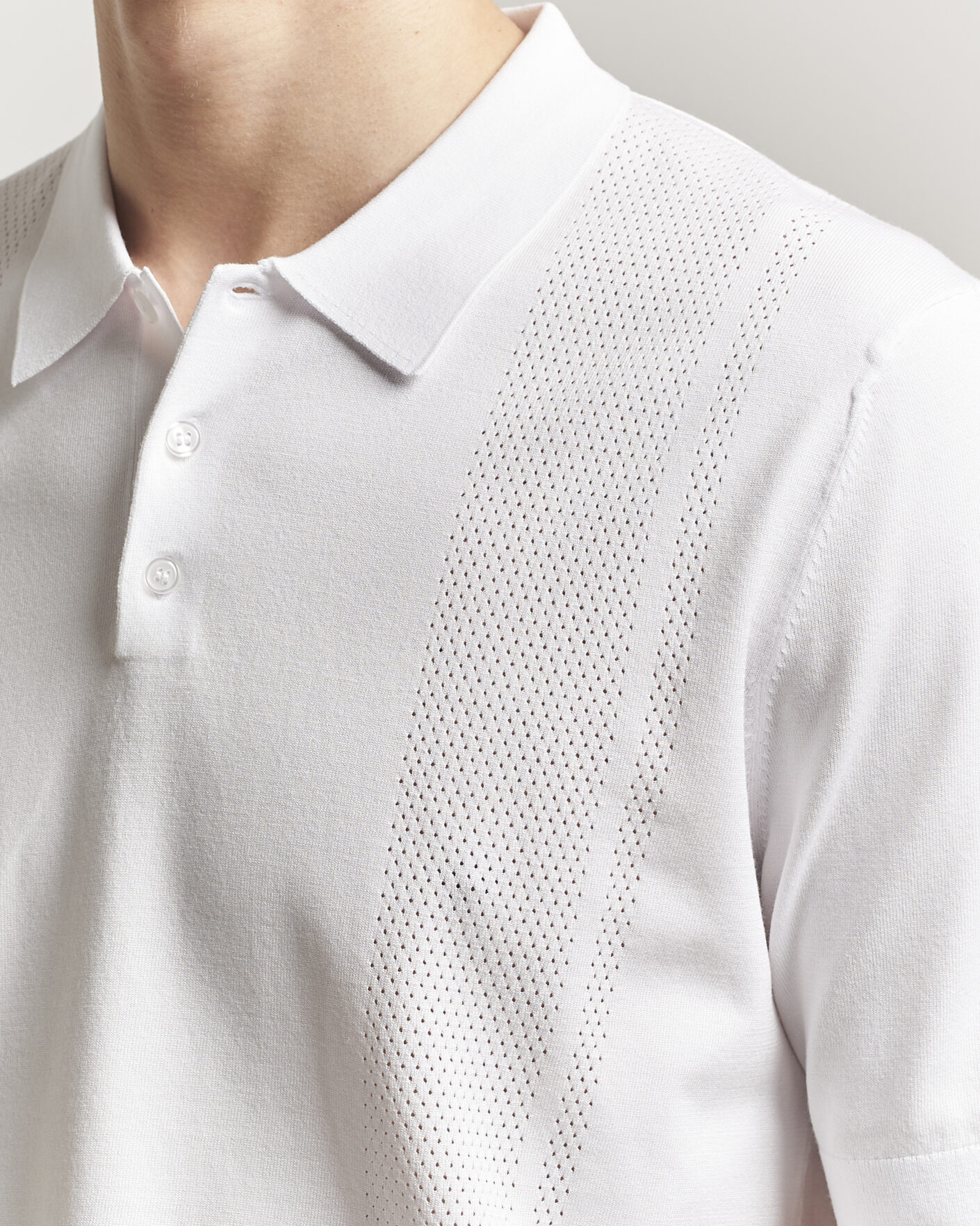 Herr | Pikéer | J.Lindeberg | Reymond Knit Polo White
